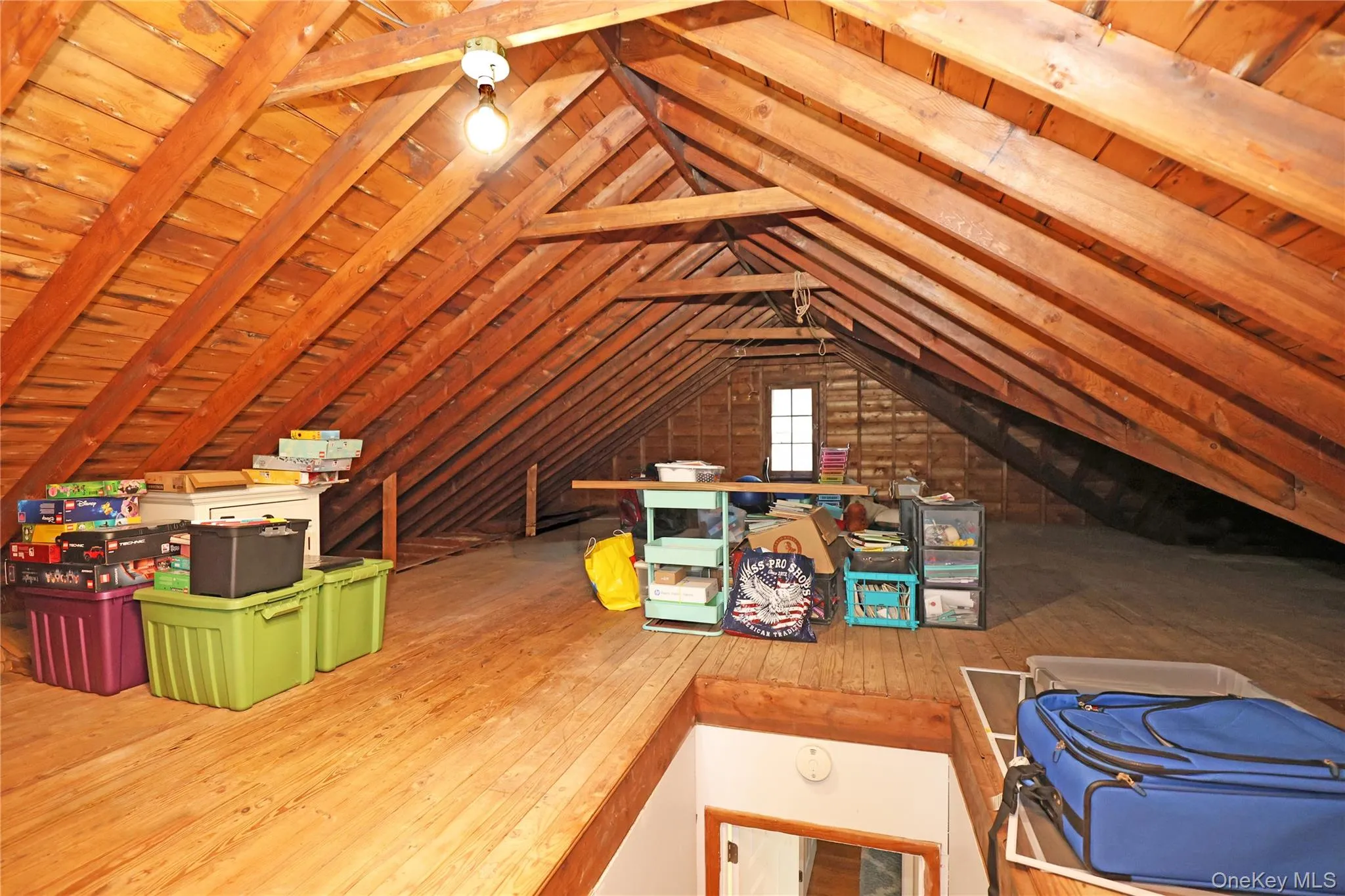 Walk-up attic with potential to finish/dormer. Walk-up attic with potential to finish/dormer.