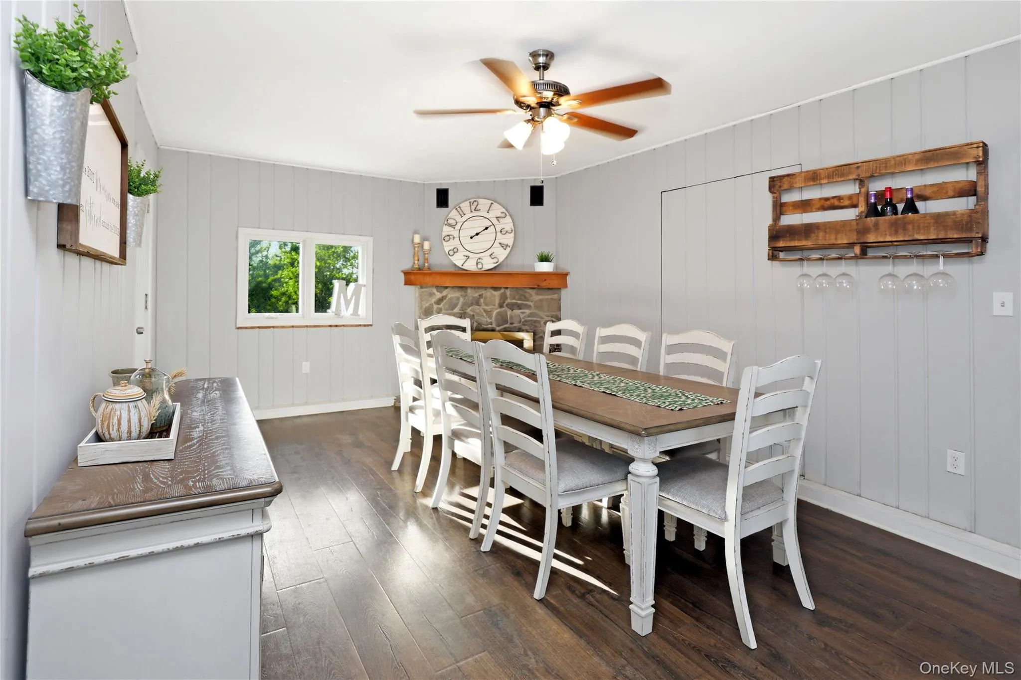 Wood fireplace in formal dining room which is versatile to be whatever one prefers. Deck & garage access. Wood fireplace in formal dining room which is versatile to be whatever one prefers. Deck & garage access.