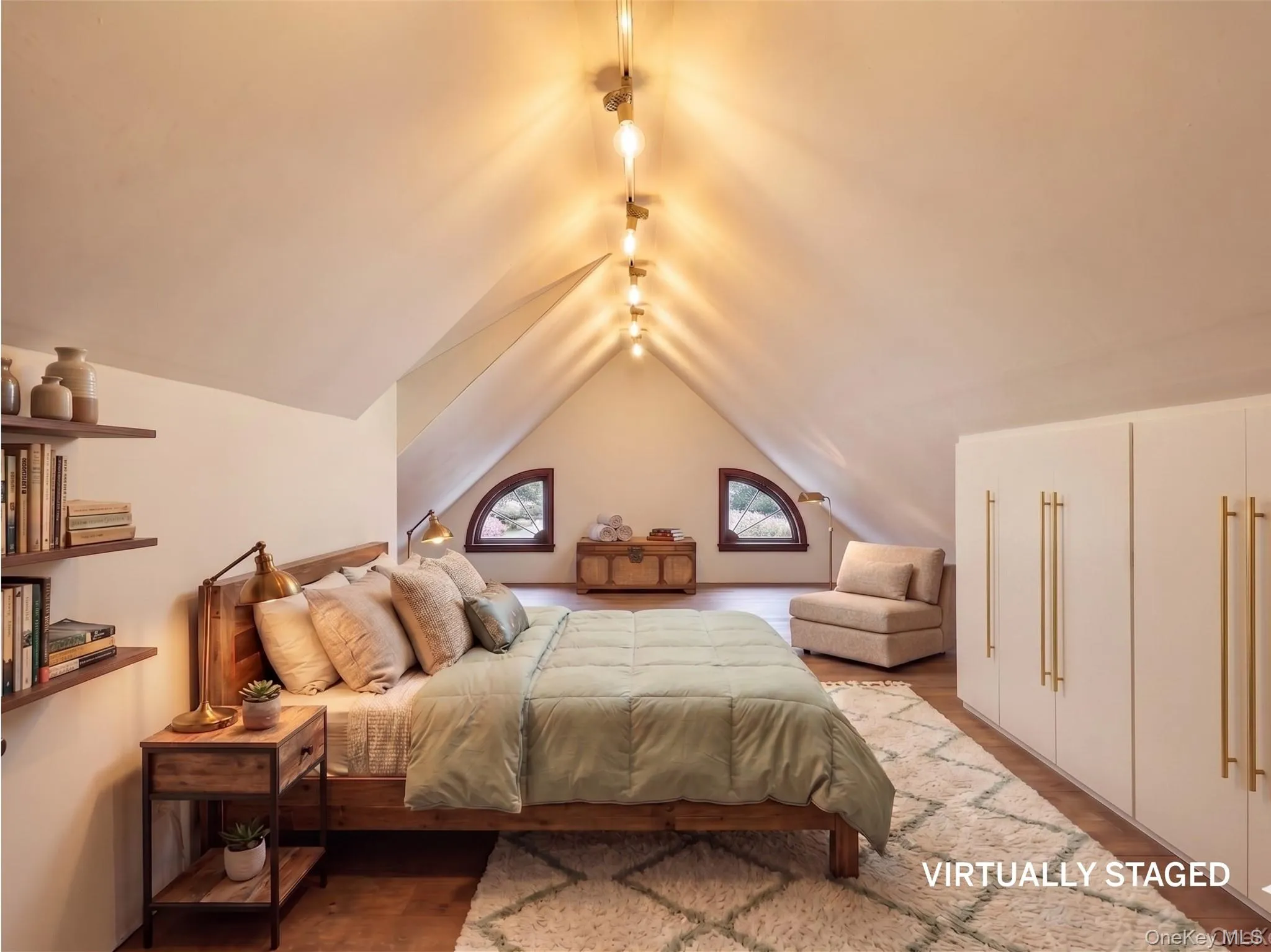 Virtually staged Attic #2 Virtually staged Attic #2