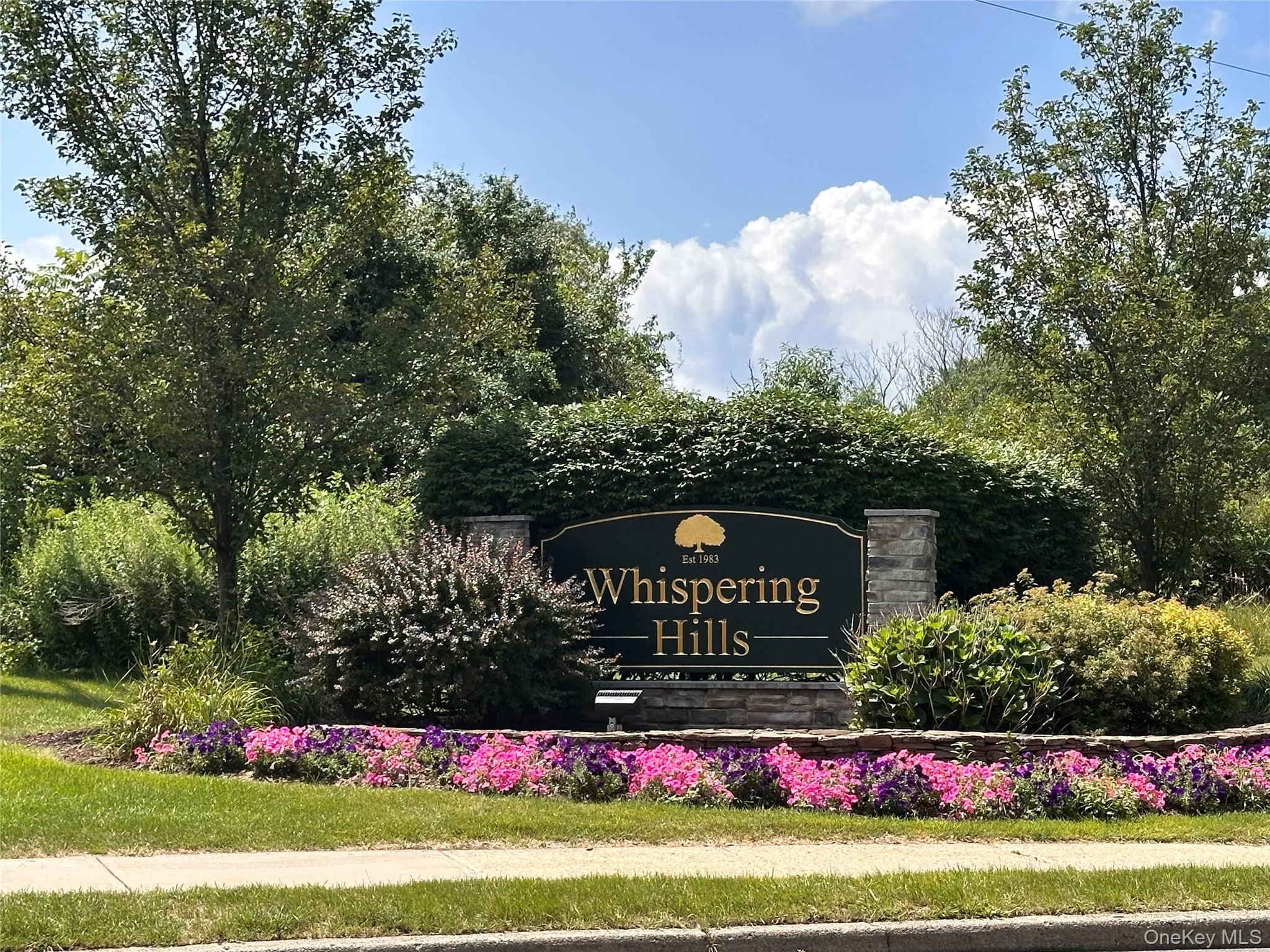 Whispering Hills community entrance Whispering Hills community entrance
