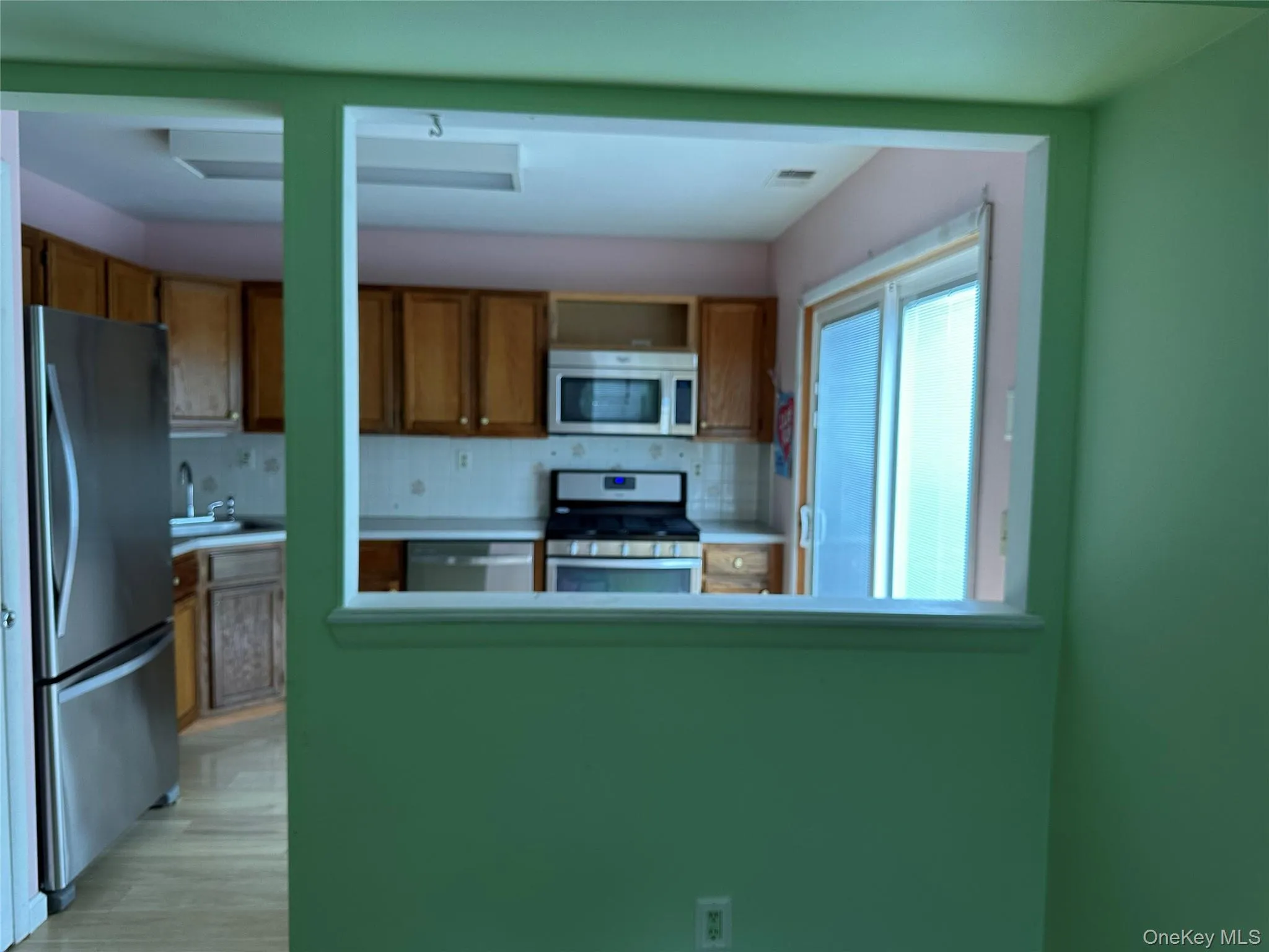 Pass through from dining room Pass through from dining room