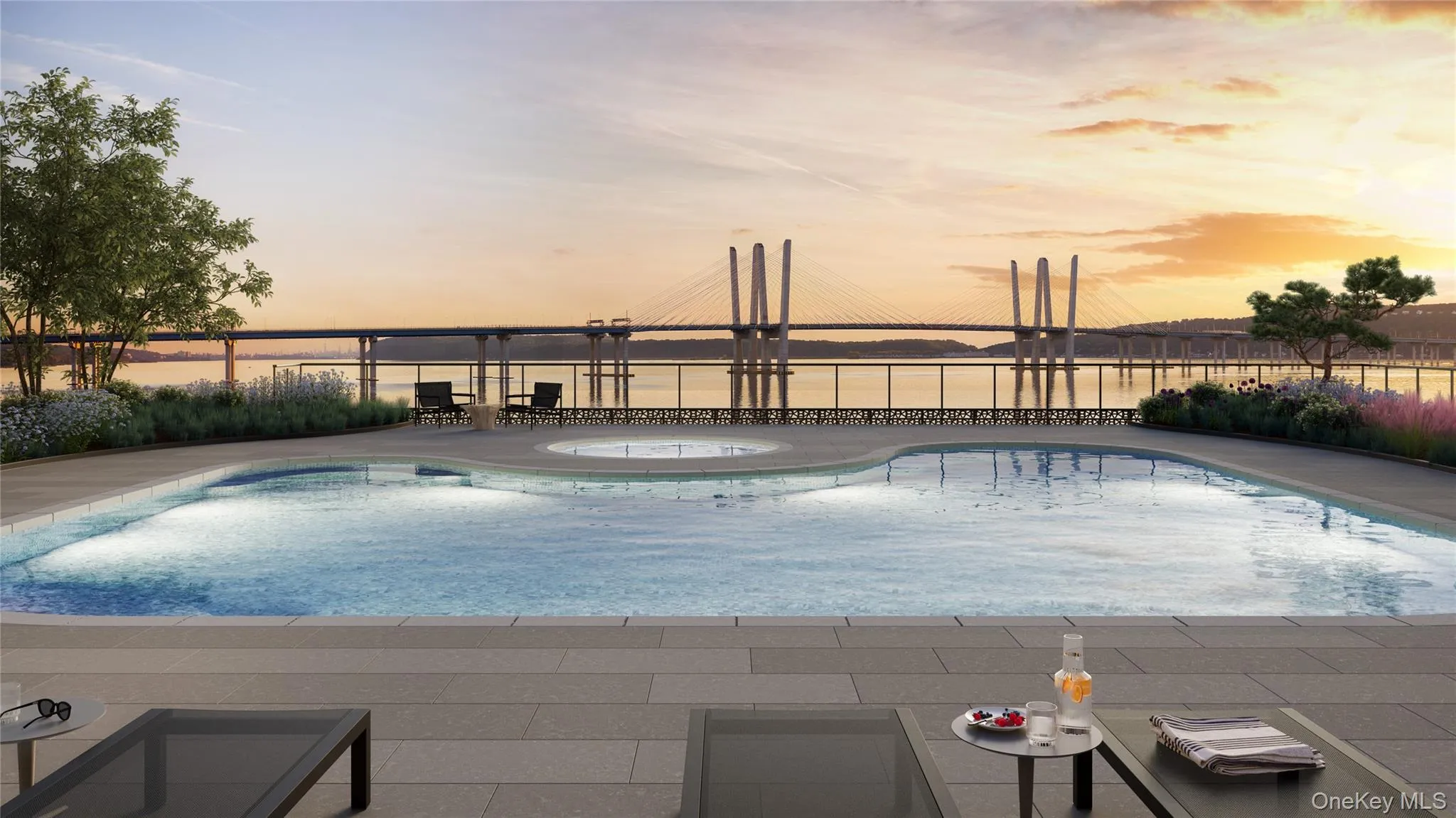 Outdoor heated pool and hot tub located on 2nd floor Outdoor heated pool and hot tub located on 2nd floor