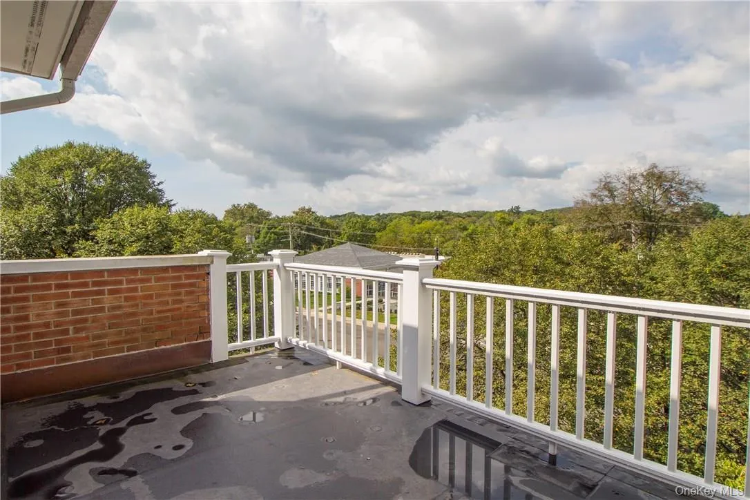 Balcony off 3rd Floor Bedroom overlooking Rye Commons Balcony off 3rd Floor Bedroom overlooking Rye Commons
