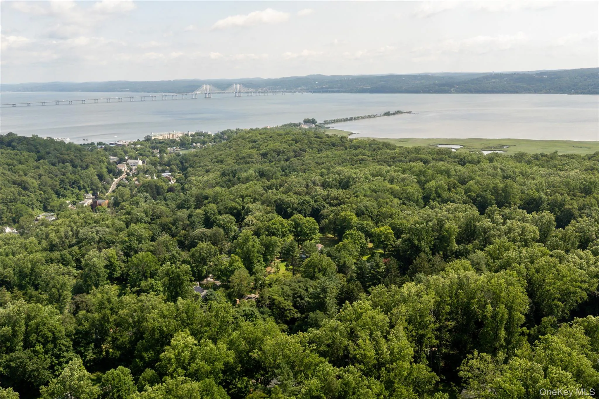 Looking north to the Hudson River, Tallman State Park and TZ/MC Bridge Looking north to the Hudson River, Tallman State Park and TZ/MC Bridge