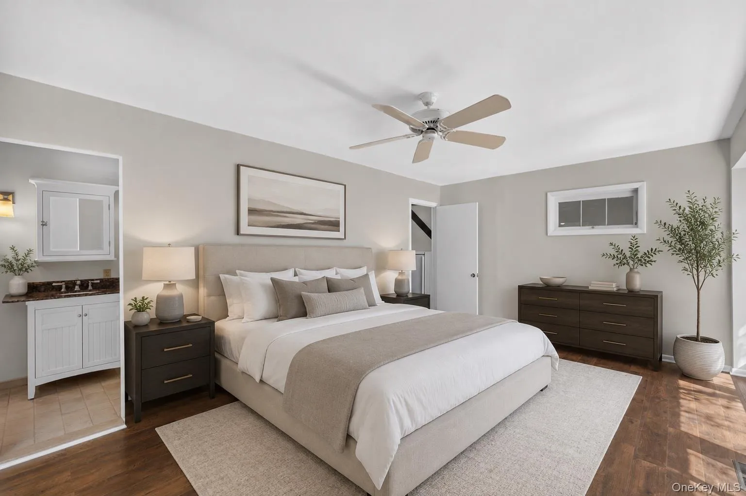 Virtually staged bedroom Virtually staged bedroom