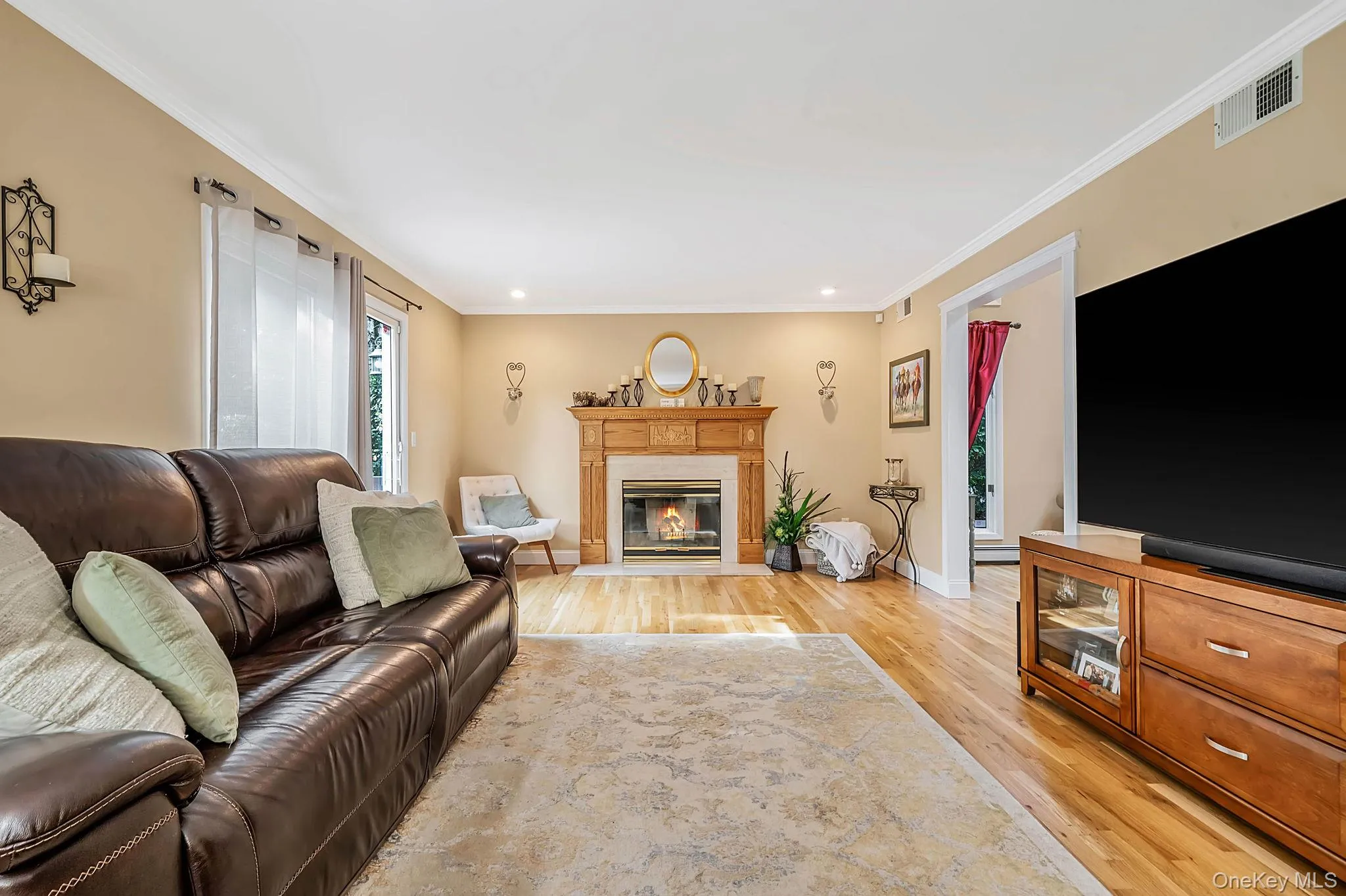 Family room with fireplace Family room with fireplace