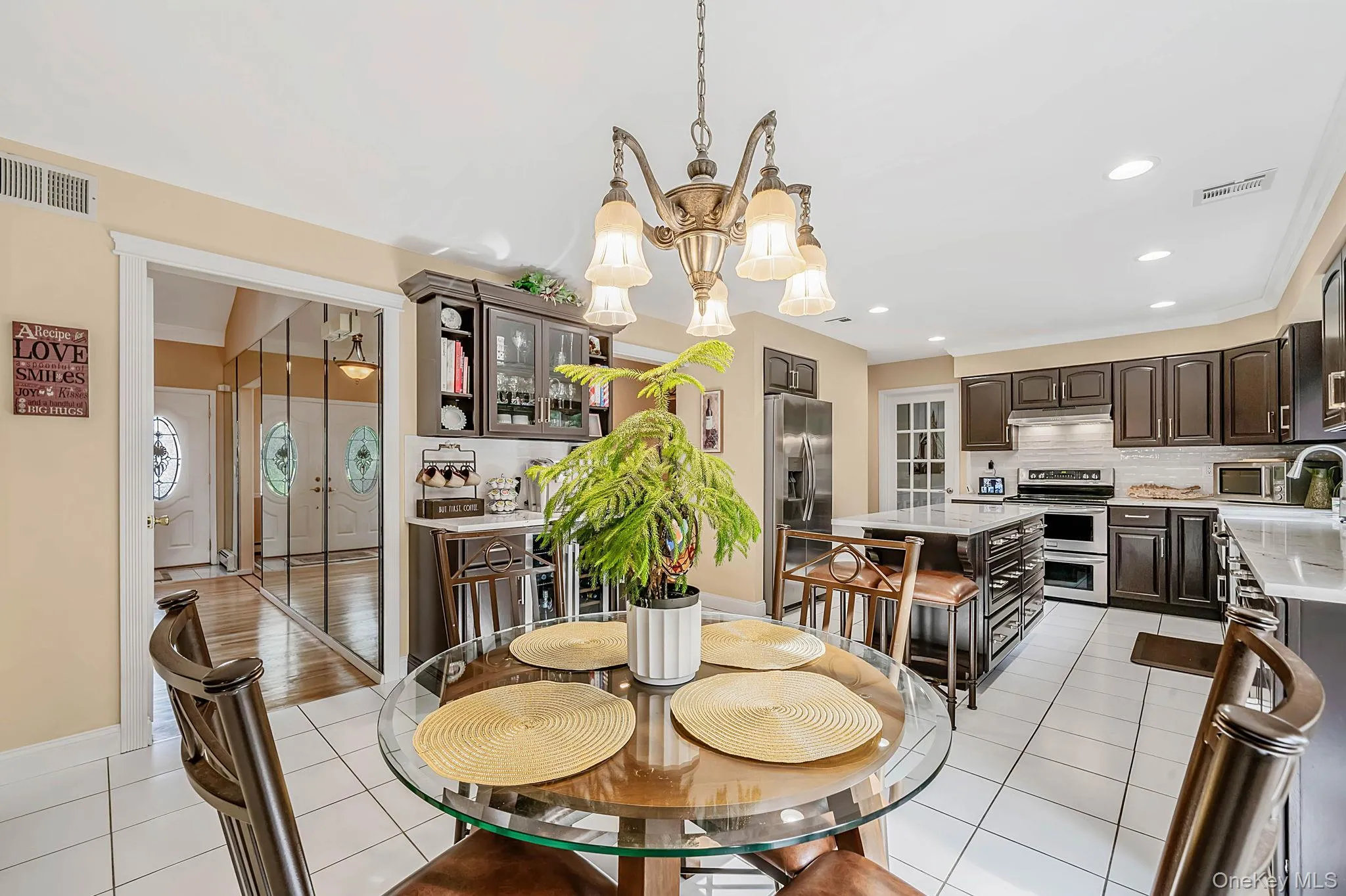 Dining Area with slider to rear yard Dining Area with slider to rear yard