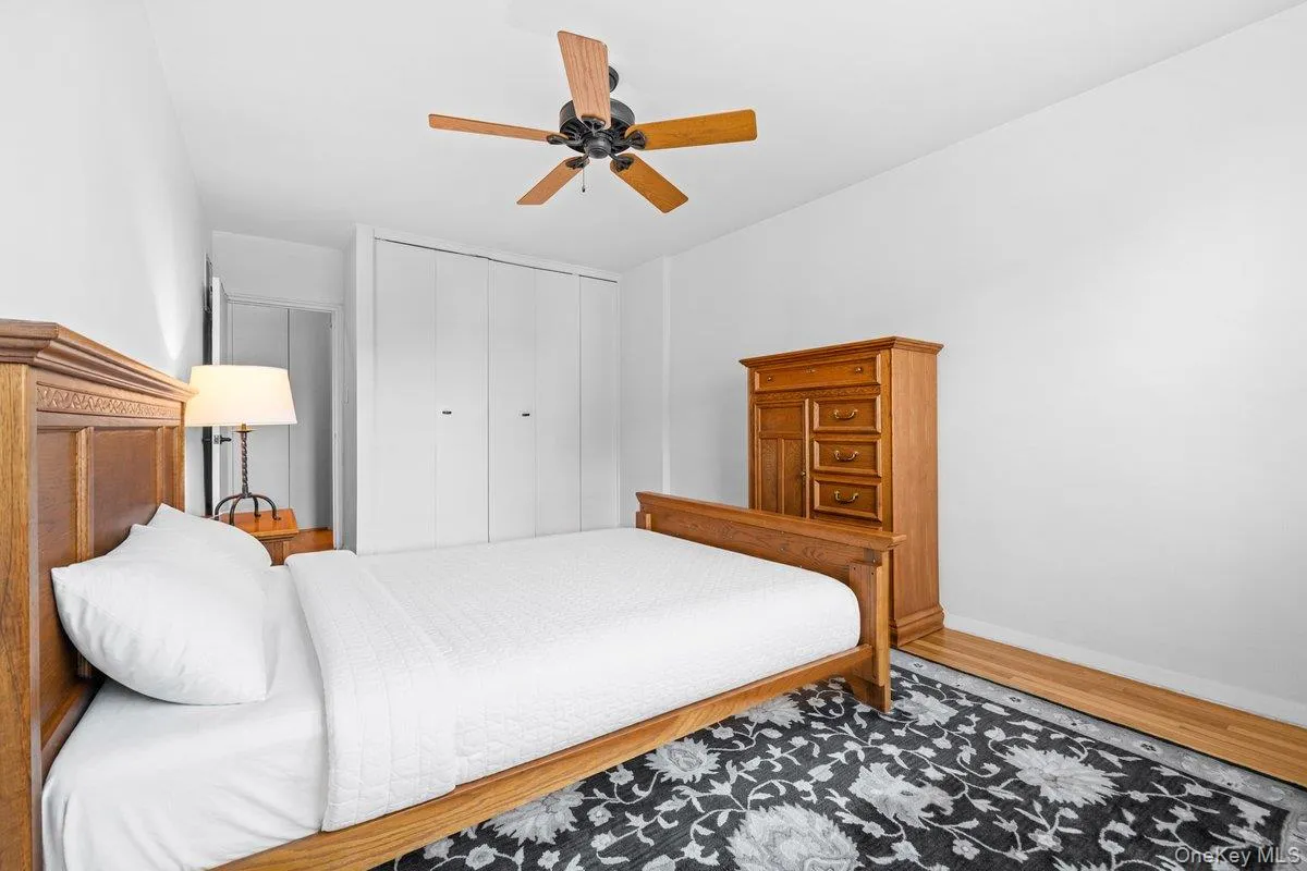 bedroom with large closet and virtual bedding bedroom with large closet and virtual bedding