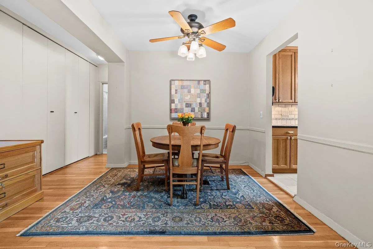 spacious dining area with ceiling fan spacious dining area with ceiling fan