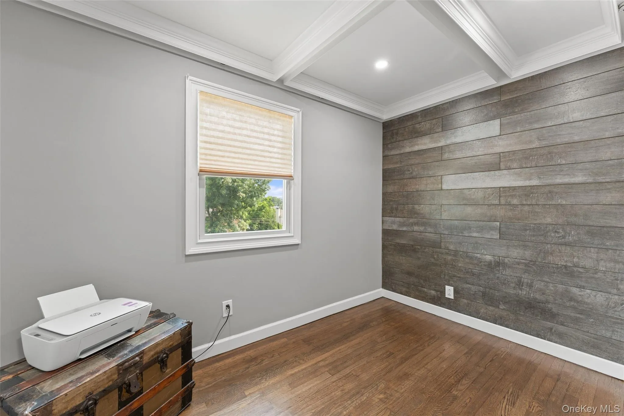 Bedroom 3 with beamed ceiling. Bedroom 3 with beamed ceiling.