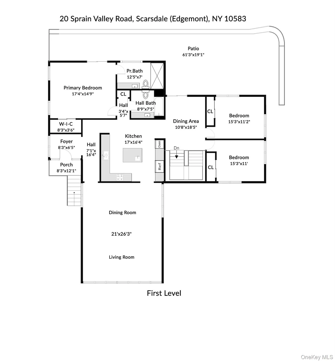 First level floor plan. First level floor plan.