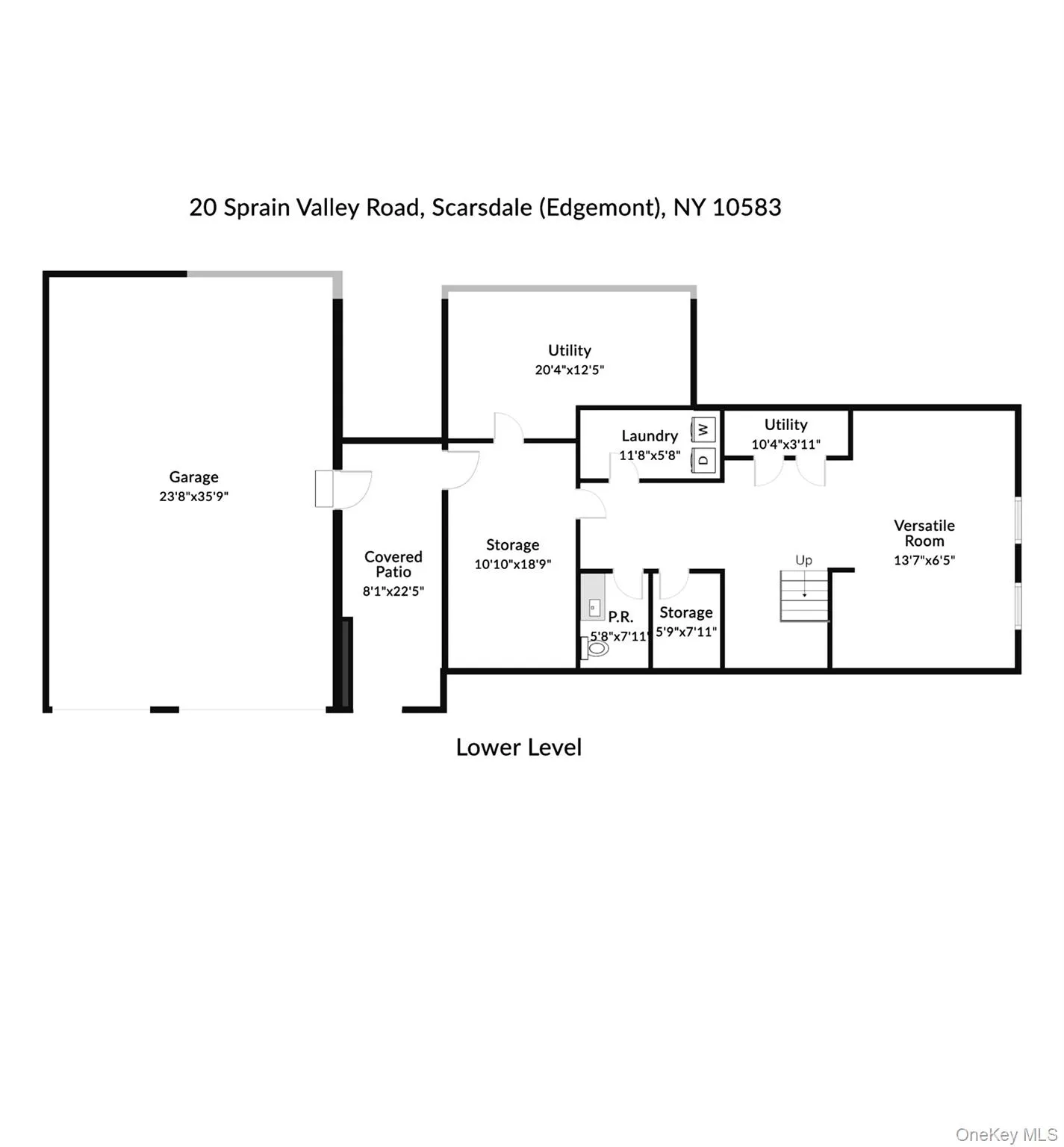 Lower level floor plan. Lower level floor plan.