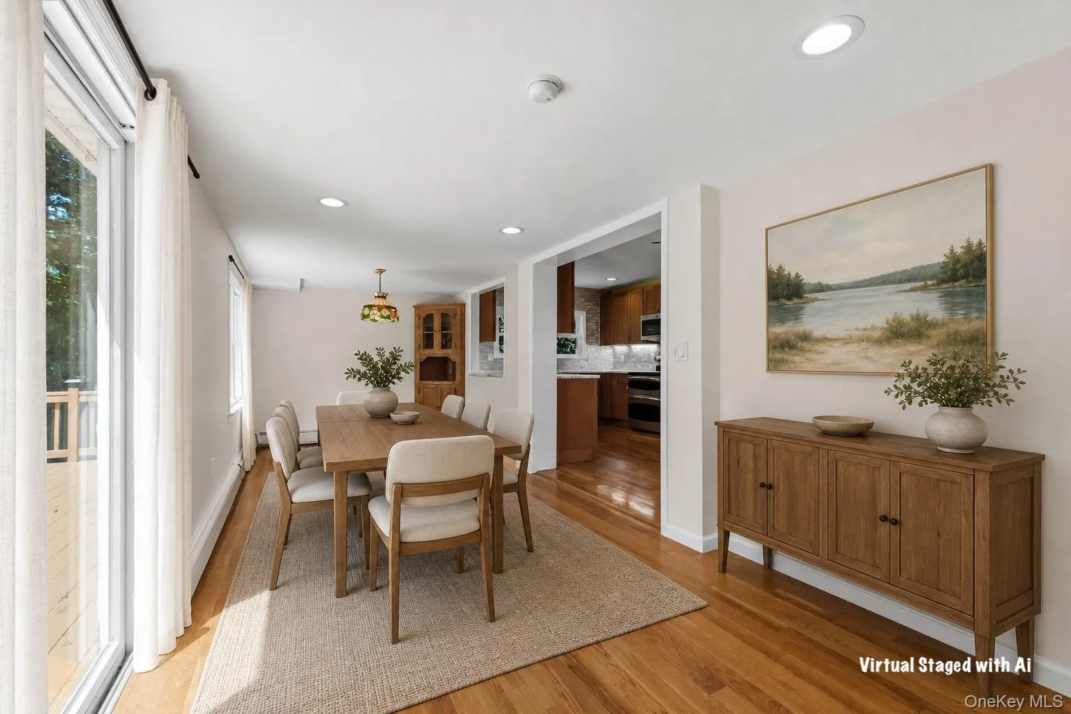 Ai staged dining room Ai staged dining room