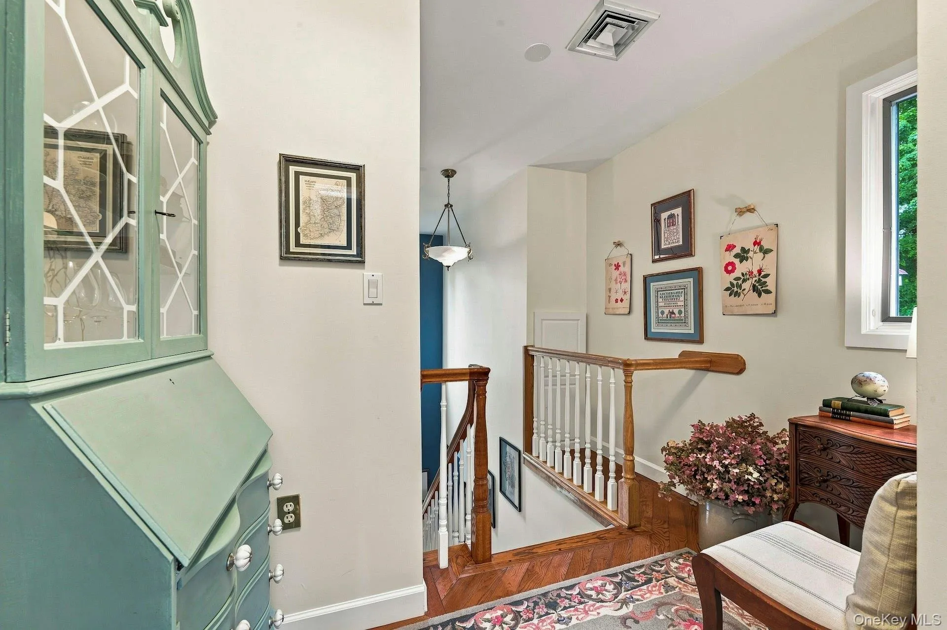 Second floor landing, hardwood flooring Second floor landing, hardwood flooring