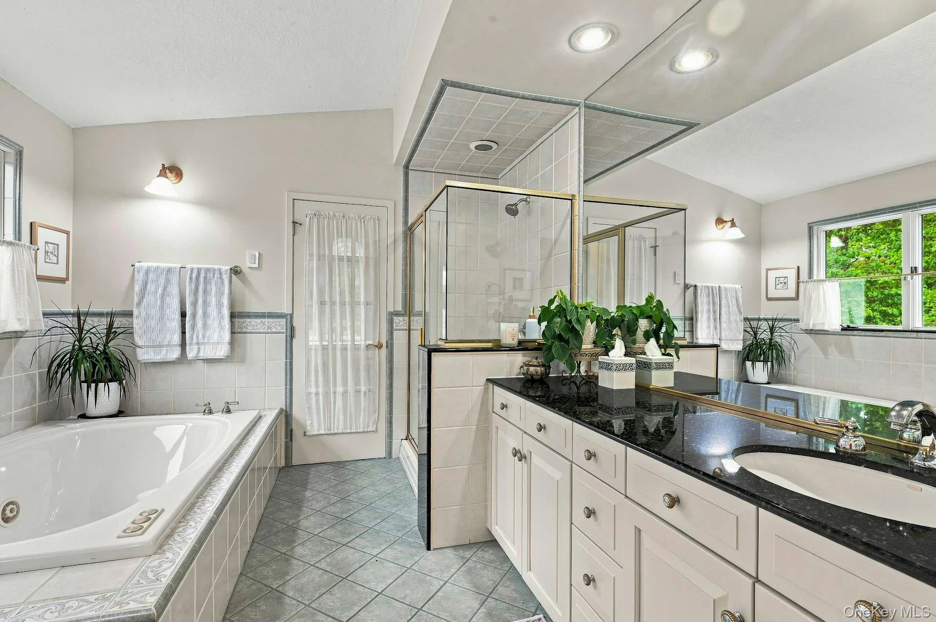 Full tub and walk in shower Full tub and walk in shower