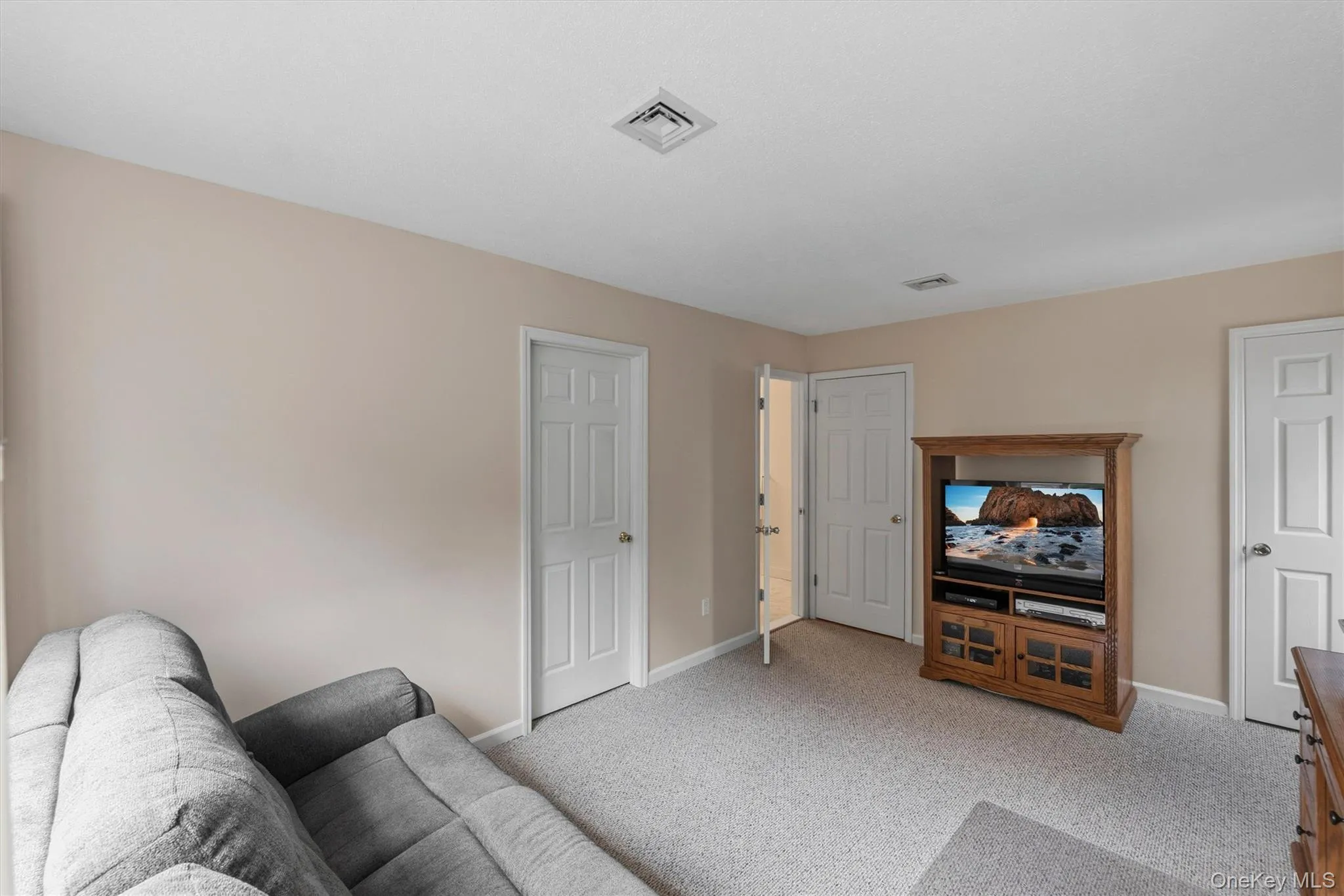 First floor bedroom currently used as family room. First floor bedroom currently used as family room.