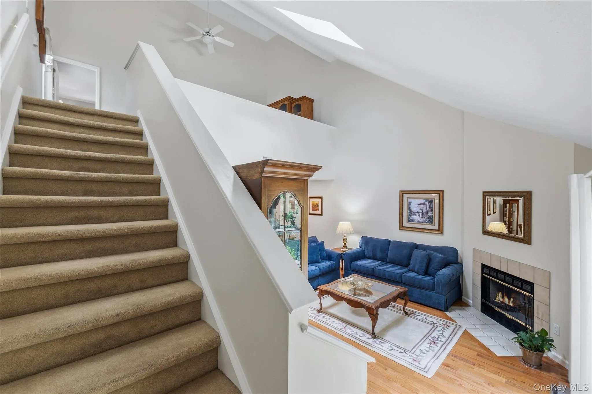 Stairs to the second floor of this well maintained townhouse. Stairs to the second floor of this well maintained townhouse.