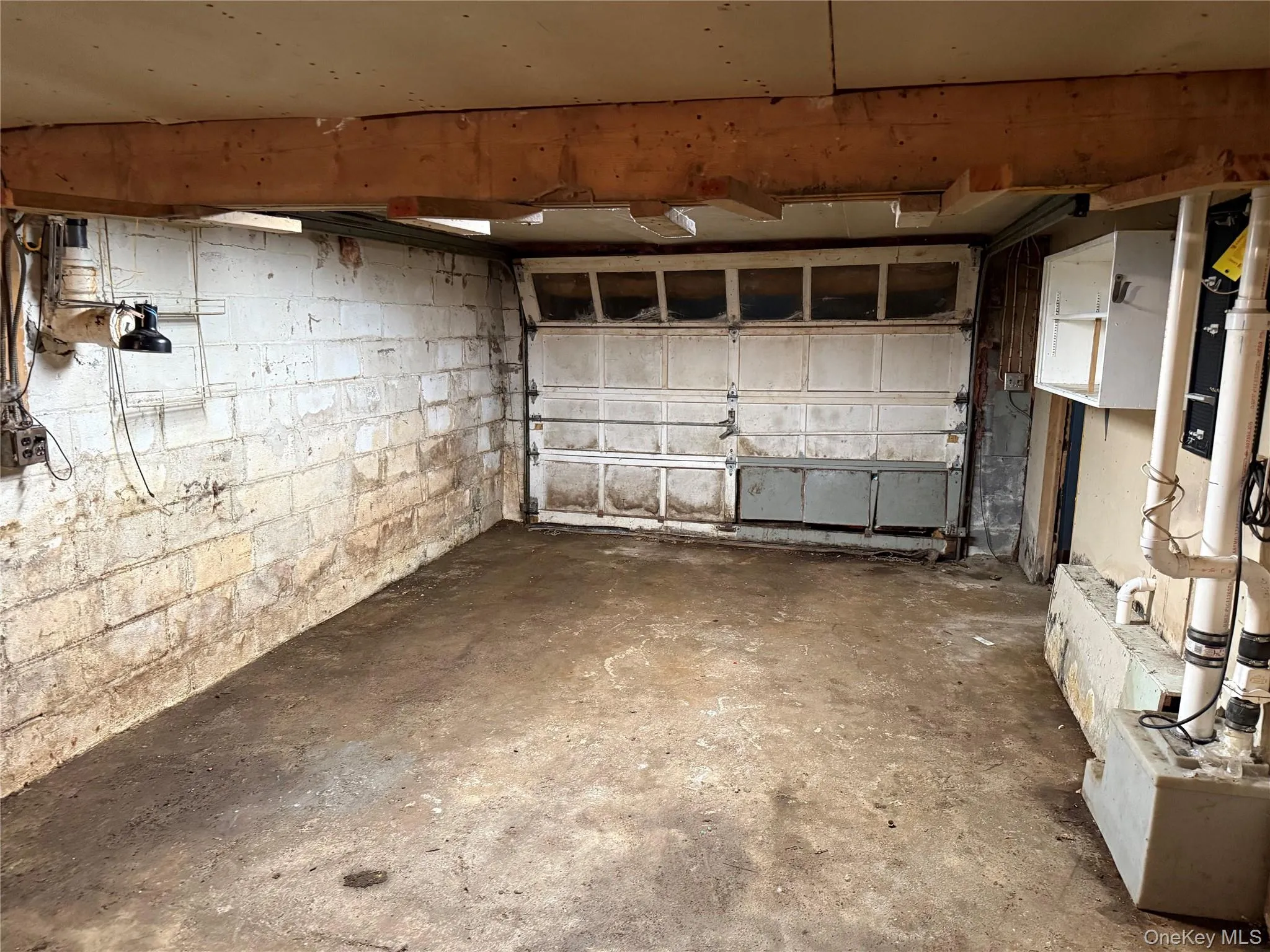 Garage with access from the basement. Garage with access from the basement.