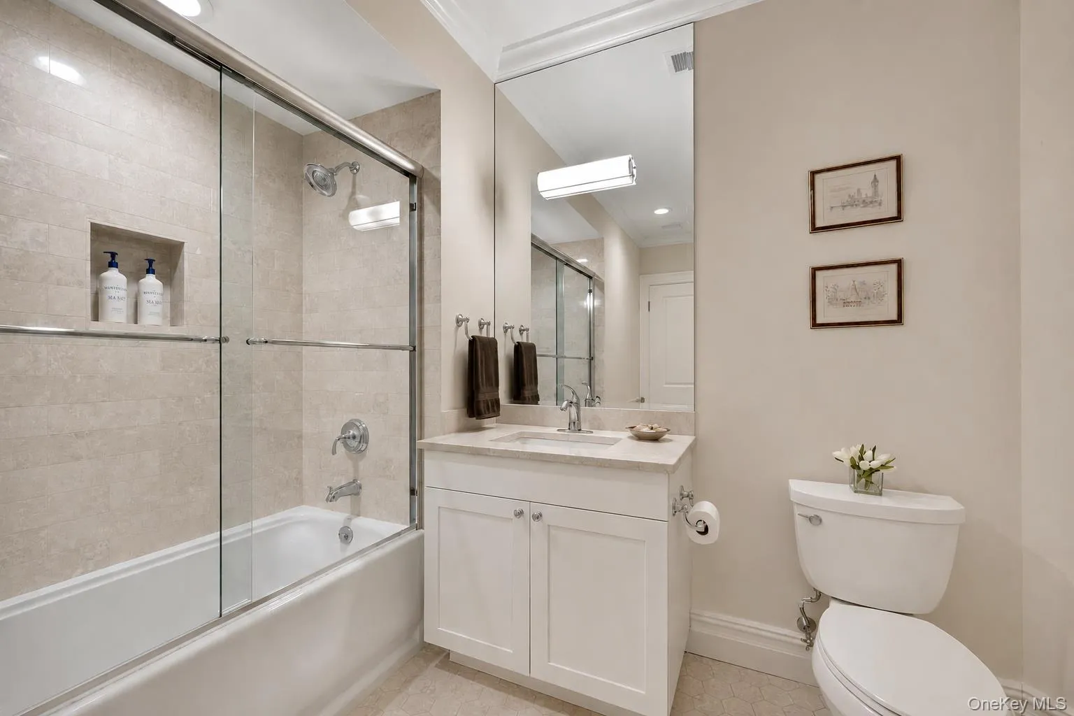 First floor full bathroom off of guest room/in law suite First floor full bathroom off of guest room/in law suite