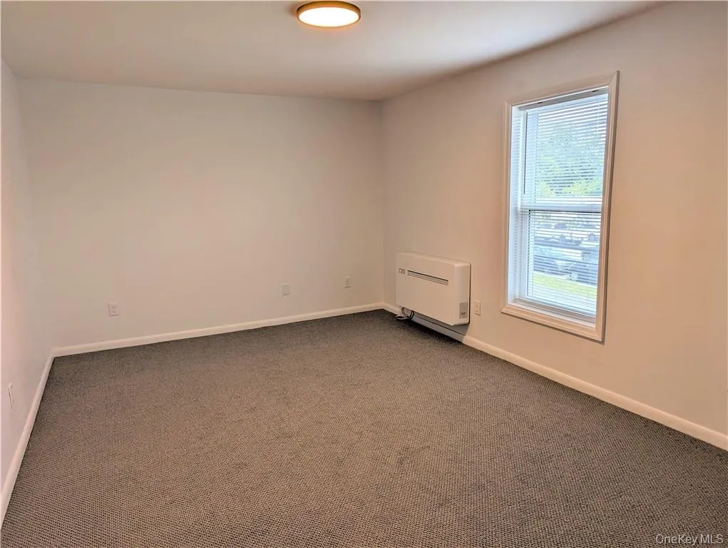 Bedroom with walk-in closet and heat/air pump Bedroom with walk-in closet and heat/air pump