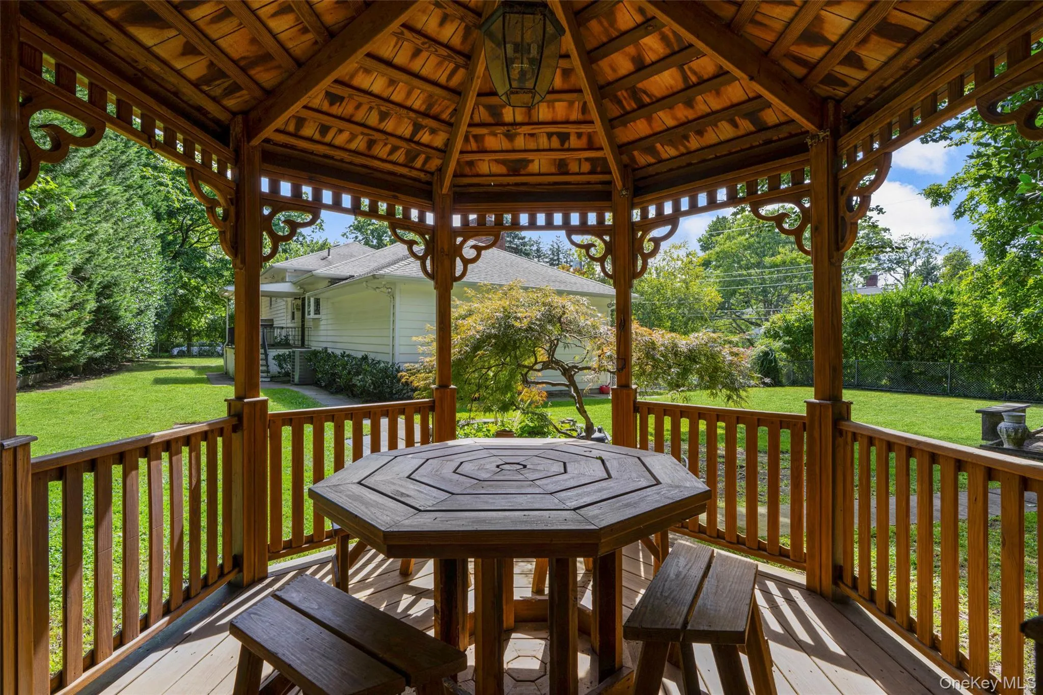 Cedar Gazebo w/ Chandelier Cedar Gazebo w/ Chandelier