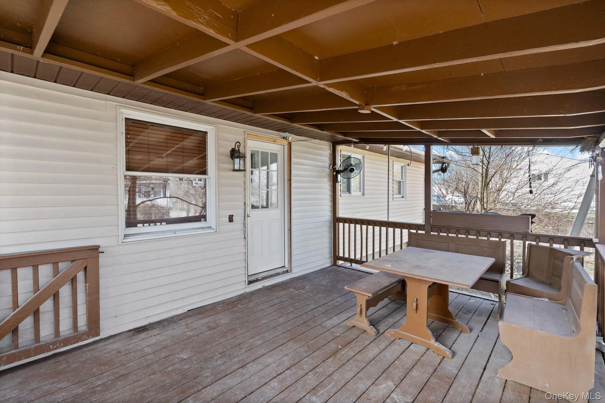 View of wooden deck View of wooden deck