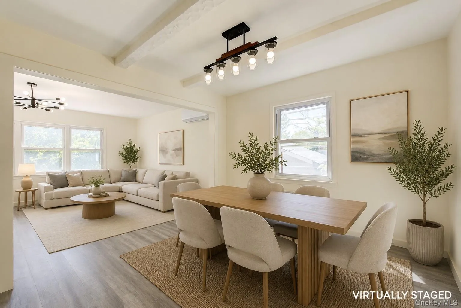 Virtually Staged Dining / Living Virtually Staged Dining / Living