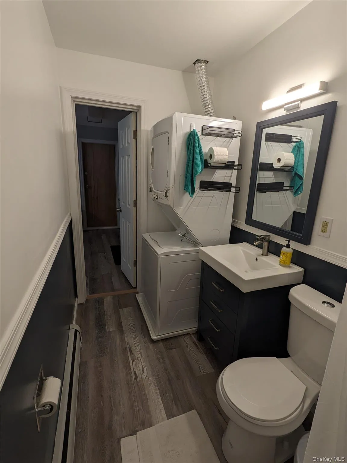 In Law Suite Bathroom with stackable washer & dryer In Law Suite Bathroom with stackable washer & dryer
