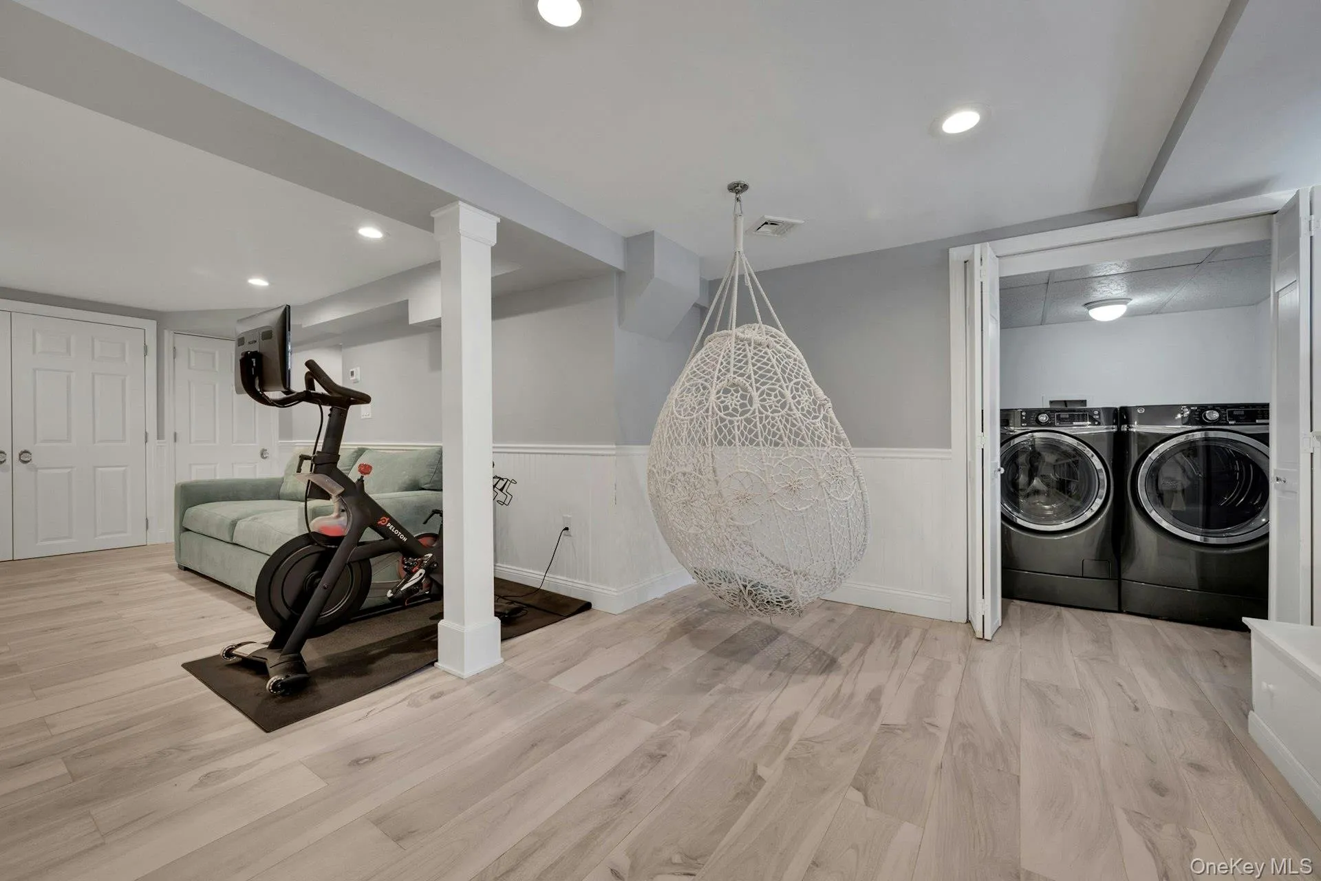 Laundry in basement. Laundry in basement.