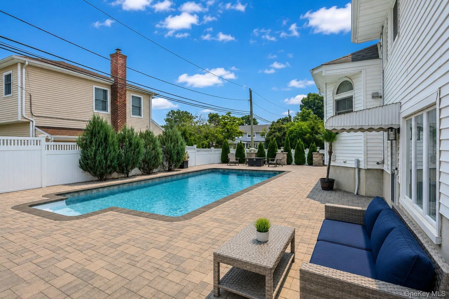 Fully fenced backyard. Salt-water pool - Installed in 2021 with pergola and Pavers. Fully fenced backyard. Salt-water pool - Installed in 2021 with pergola and Pavers.