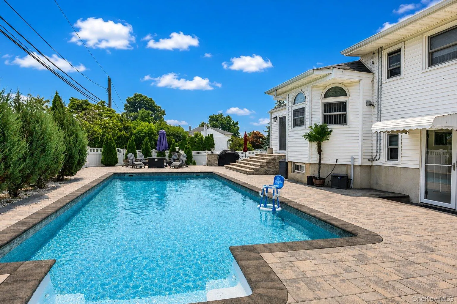 Fully fenced backyard. Salt-water pool - Installed in 2021 with pergola and Pavers. Fully fenced backyard. Salt-water pool - Installed in 2021 with pergola and Pavers.