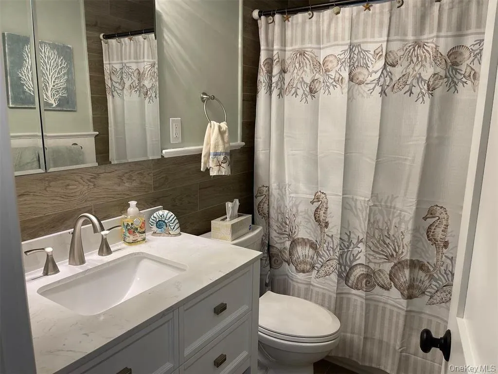 Hall way Full Bath on Main Level with Tub & Shower, Medicine Cabinet Hall way Full Bath on Main Level with Tub & Shower, Medicine Cabinet
