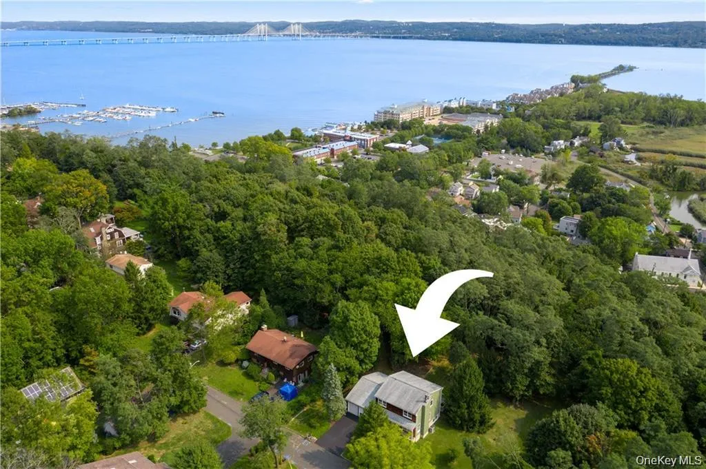 Arial view of the Hudson River and Mario Cuomo Bridge. The Village of Piermont can be seen in the background. Arial view of the Hudson River and Mario Cuomo Bridge. The Village of Piermont can be seen in the background.