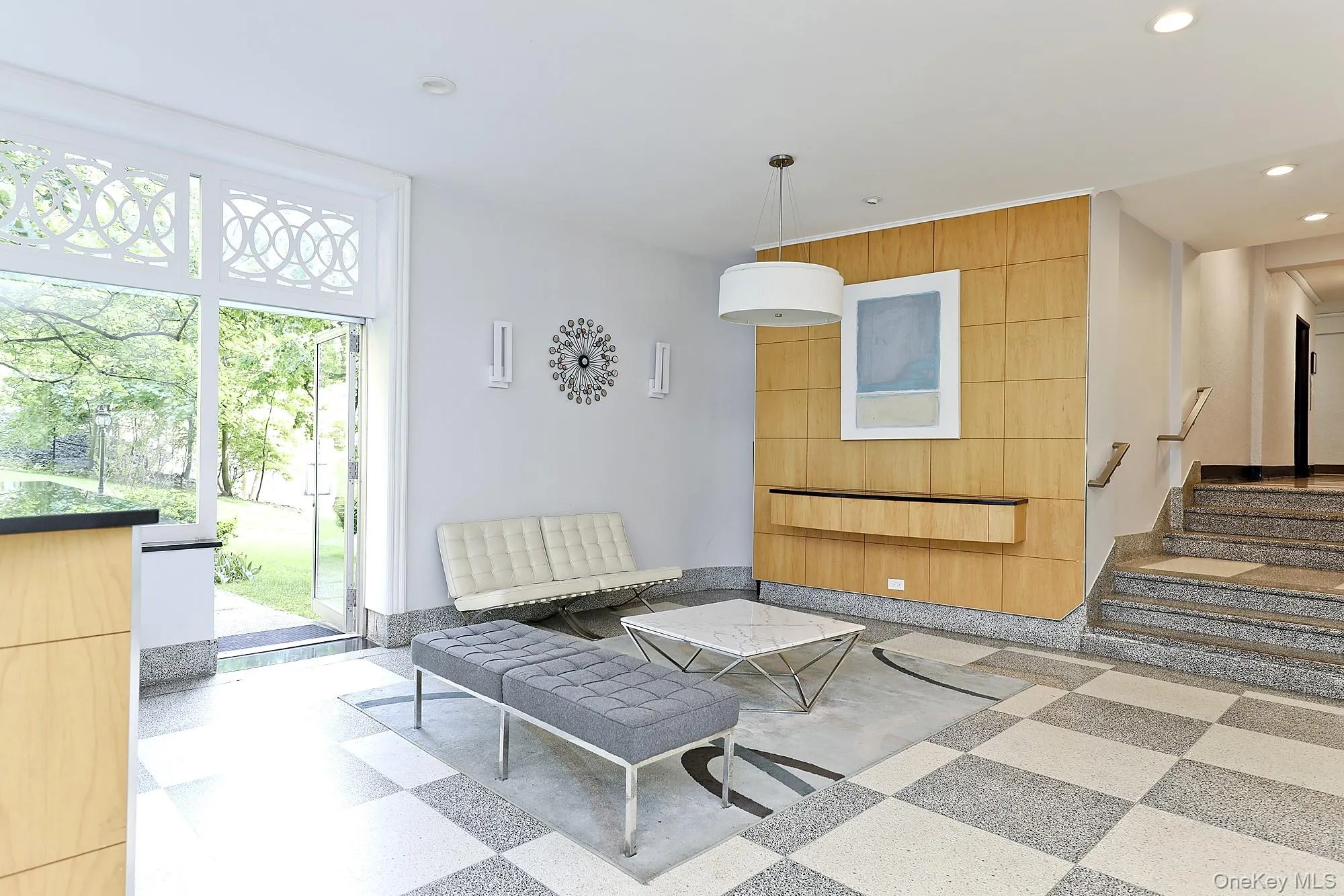 Lobby of the building with waiting area. Lobby of the building with waiting area.