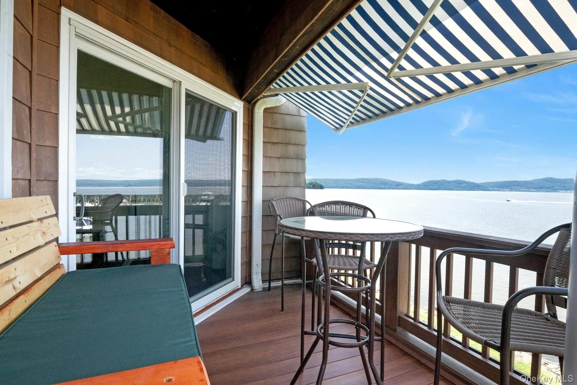 Updated Trex deck with unobstructed views of the Hudson. Updated Trex deck with unobstructed views of the Hudson.