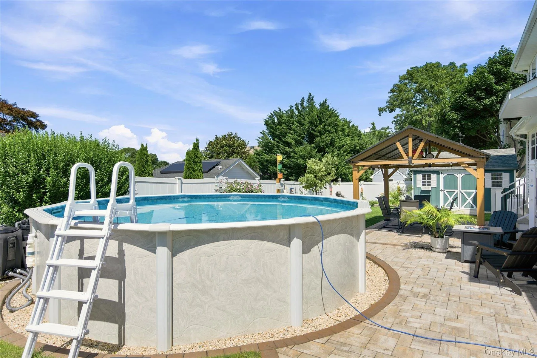 Above ground heated pool Above ground heated pool