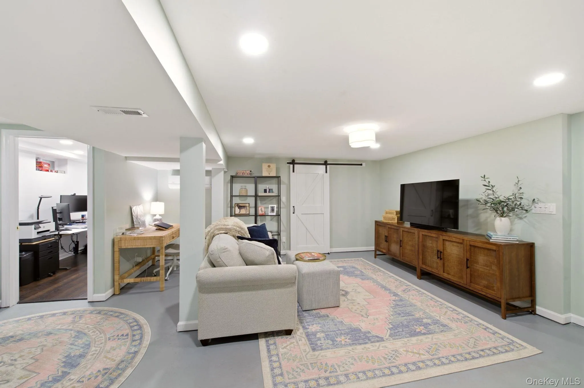 Playroom or Bonus Room with New Barn Door Playroom or Bonus Room with New Barn Door