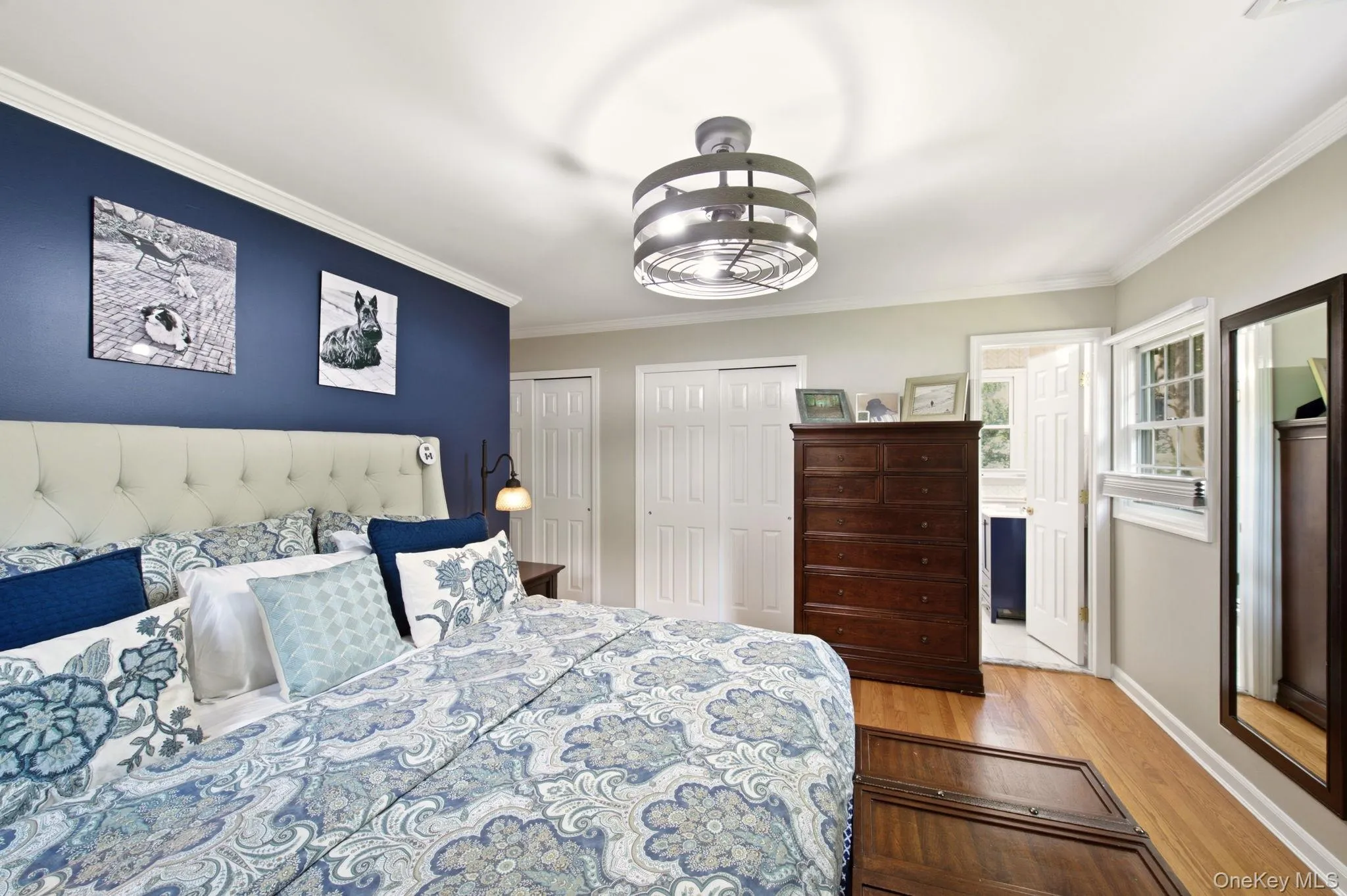 Moldings and Contemporary Light Fixtures adorn room2 Closets Moldings and Contemporary Light Fixtures adorn room2 Closets