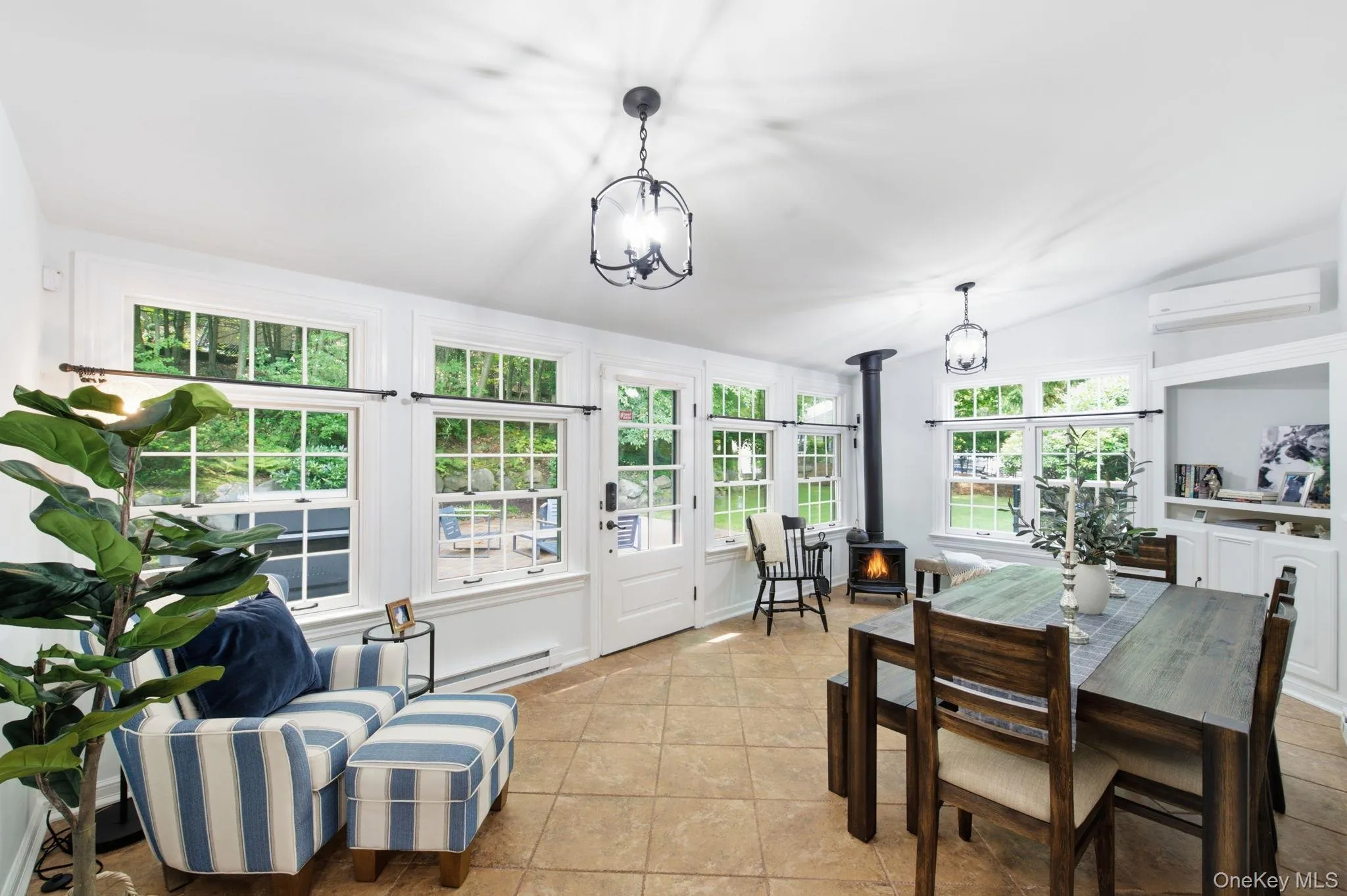 Sunlit Cheerful Versatile Space for Dining or Casual Family Room Sunlit Cheerful Versatile Space for Dining or Casual Family Room