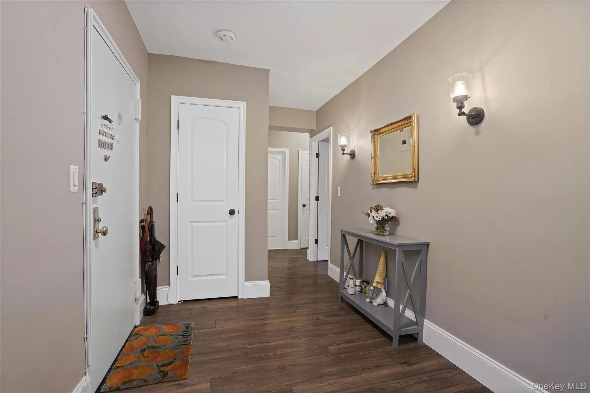 Gracious Foyer With Coat Closet Gracious Foyer With Coat Closet