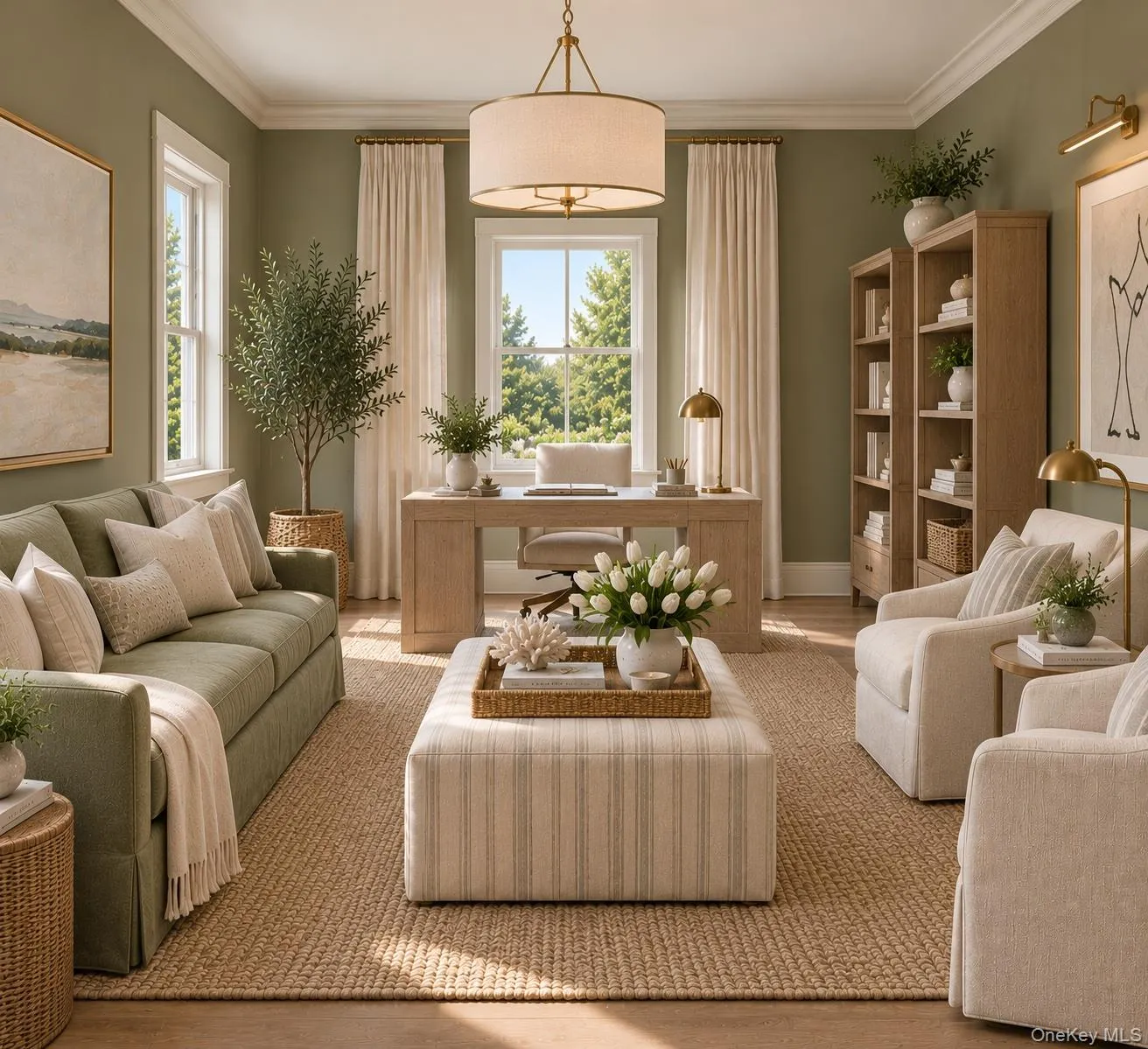 Sitting room open to the great room. Perfect as a library or office Sitting room open to the great room. Perfect as a library or office