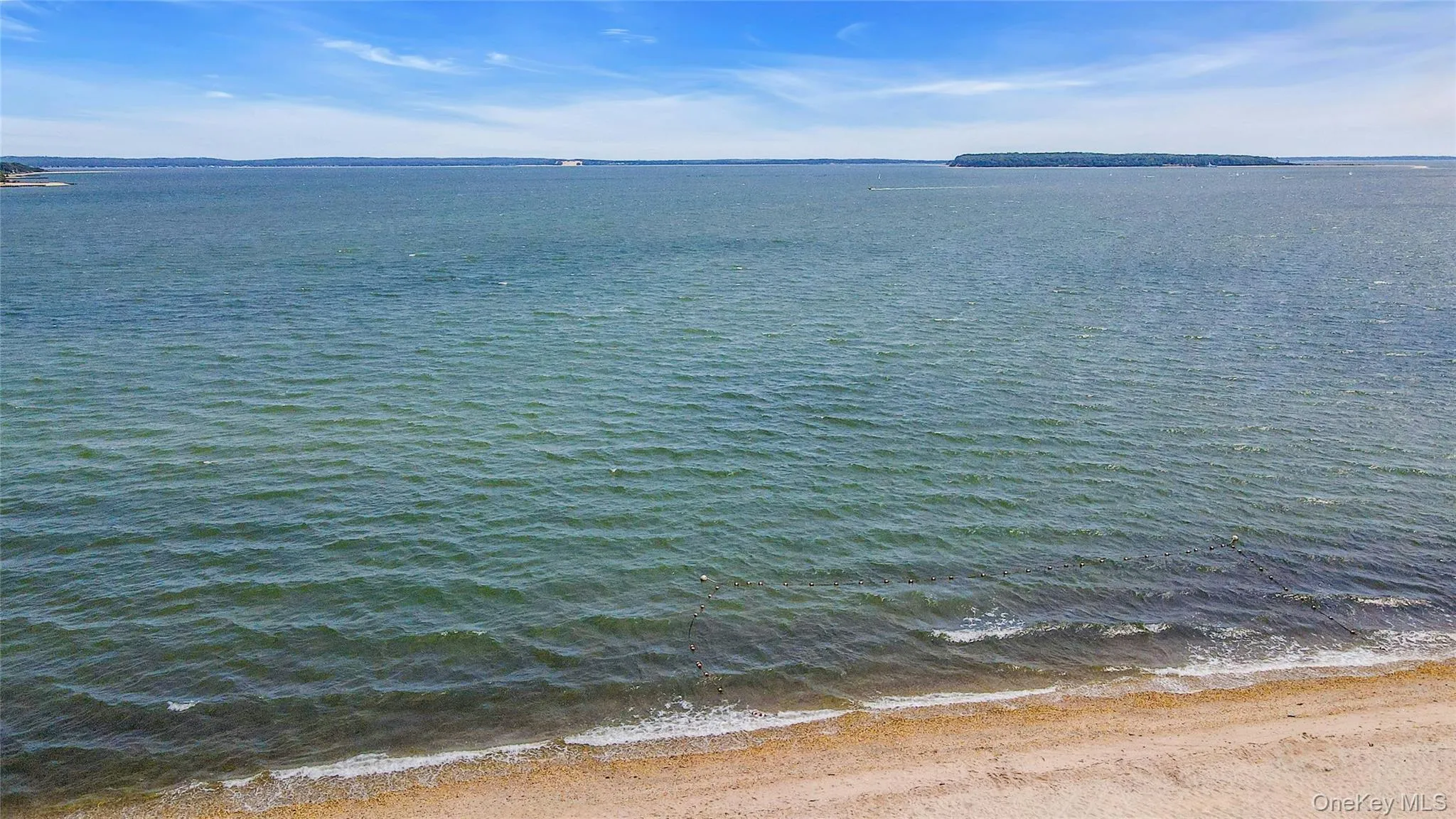 Sandy Shoreline on the Peconic Bay. Pequash Beach Sandy Shoreline on the Peconic Bay. Pequash Beach