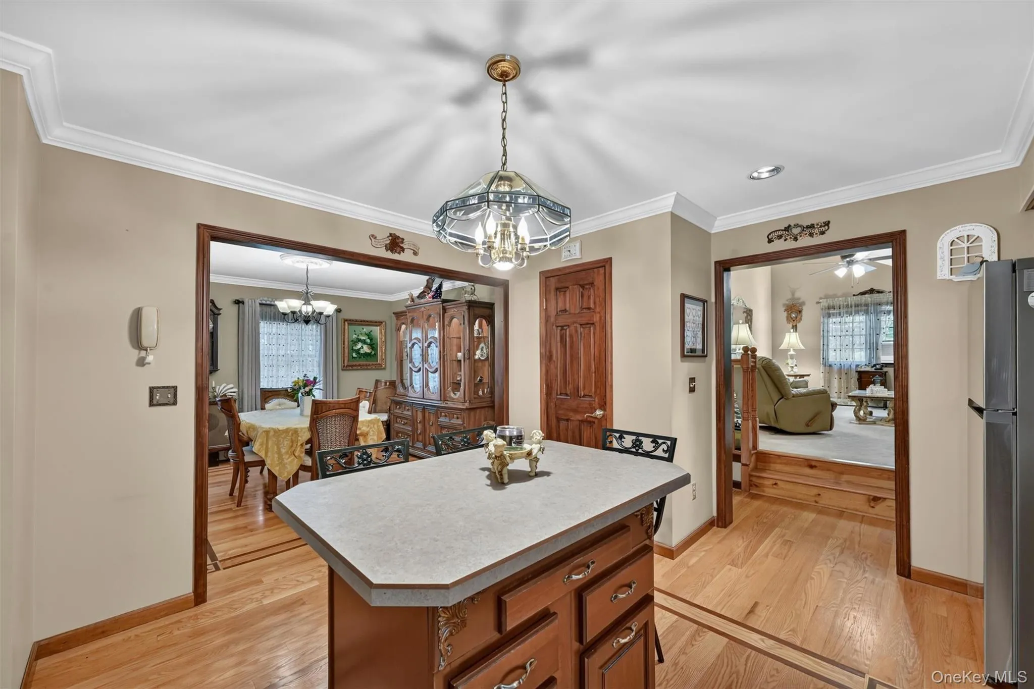 Kitchen showing breakfast room and family room Kitchen showing breakfast room and family room