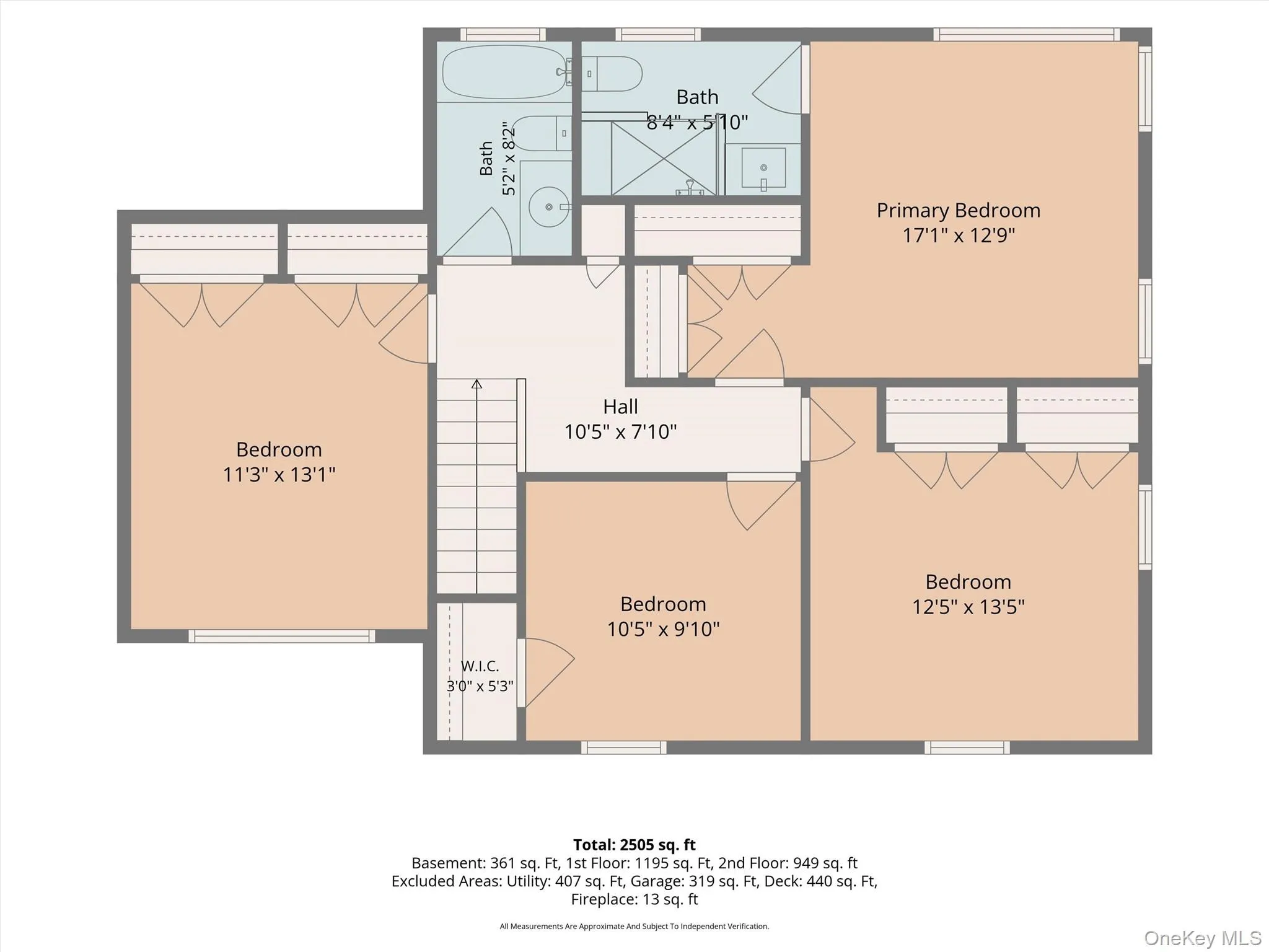 Second level floor plan Second level floor plan