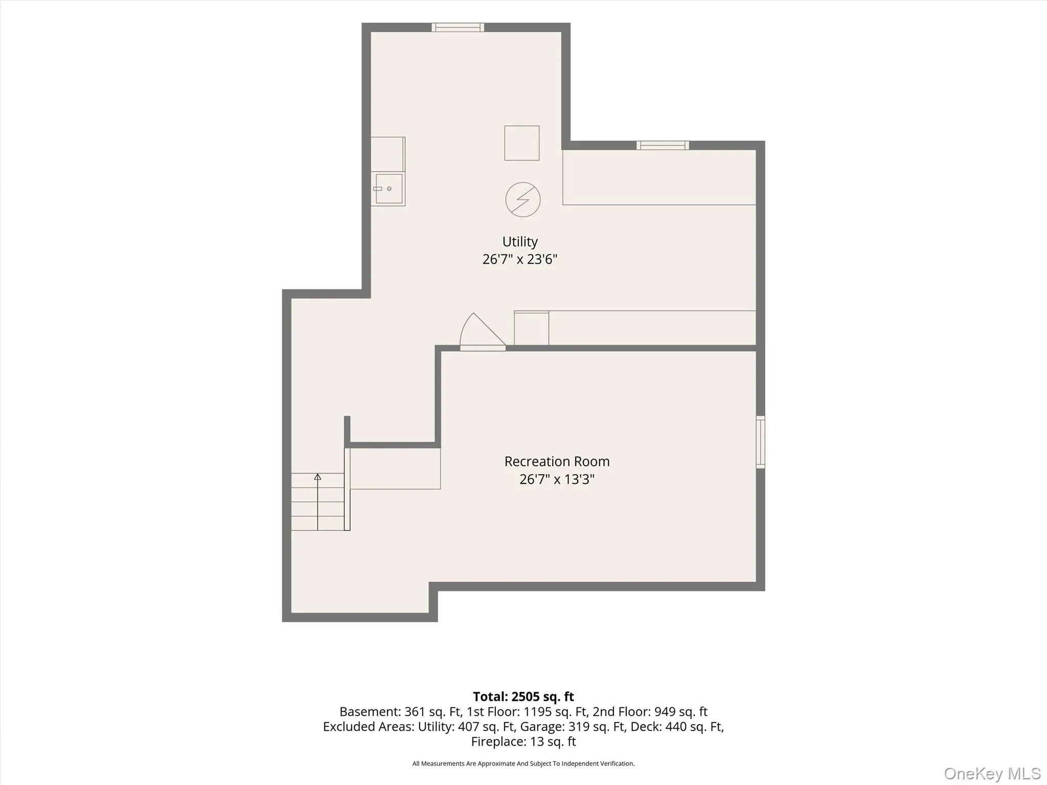 Basement level floor plan Basement level floor plan