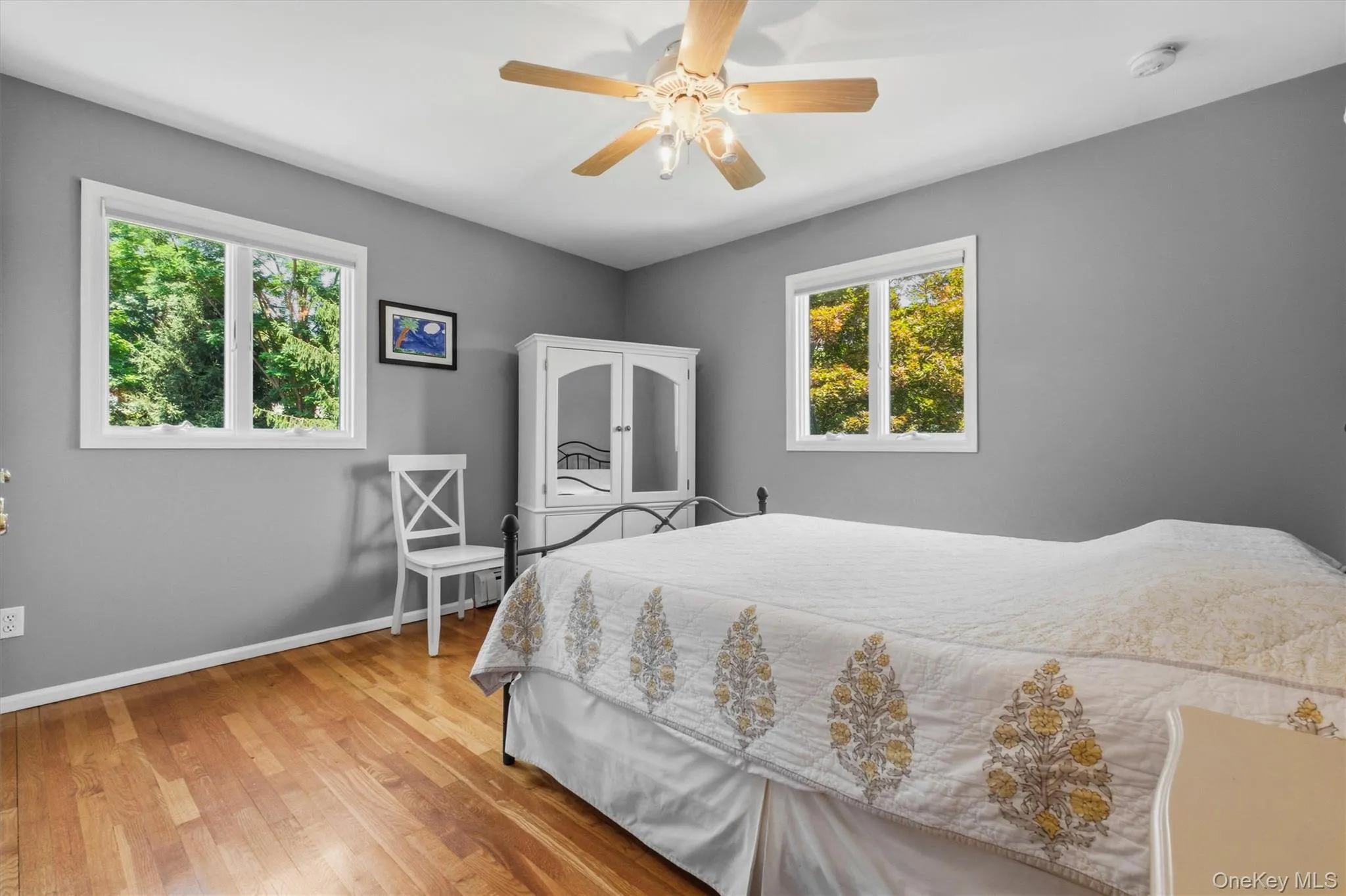 Bedroom #4 w/views to pool. Bedrooms 2,3, & 4 all showcase Hunter Douglas ceiling fans, solid core doors, and blackout blinds Bedroom #4 w/views to pool. Bedrooms 2,3, & 4 all showcase Hunter Douglas ceiling fans, solid core doors, and blackout blinds