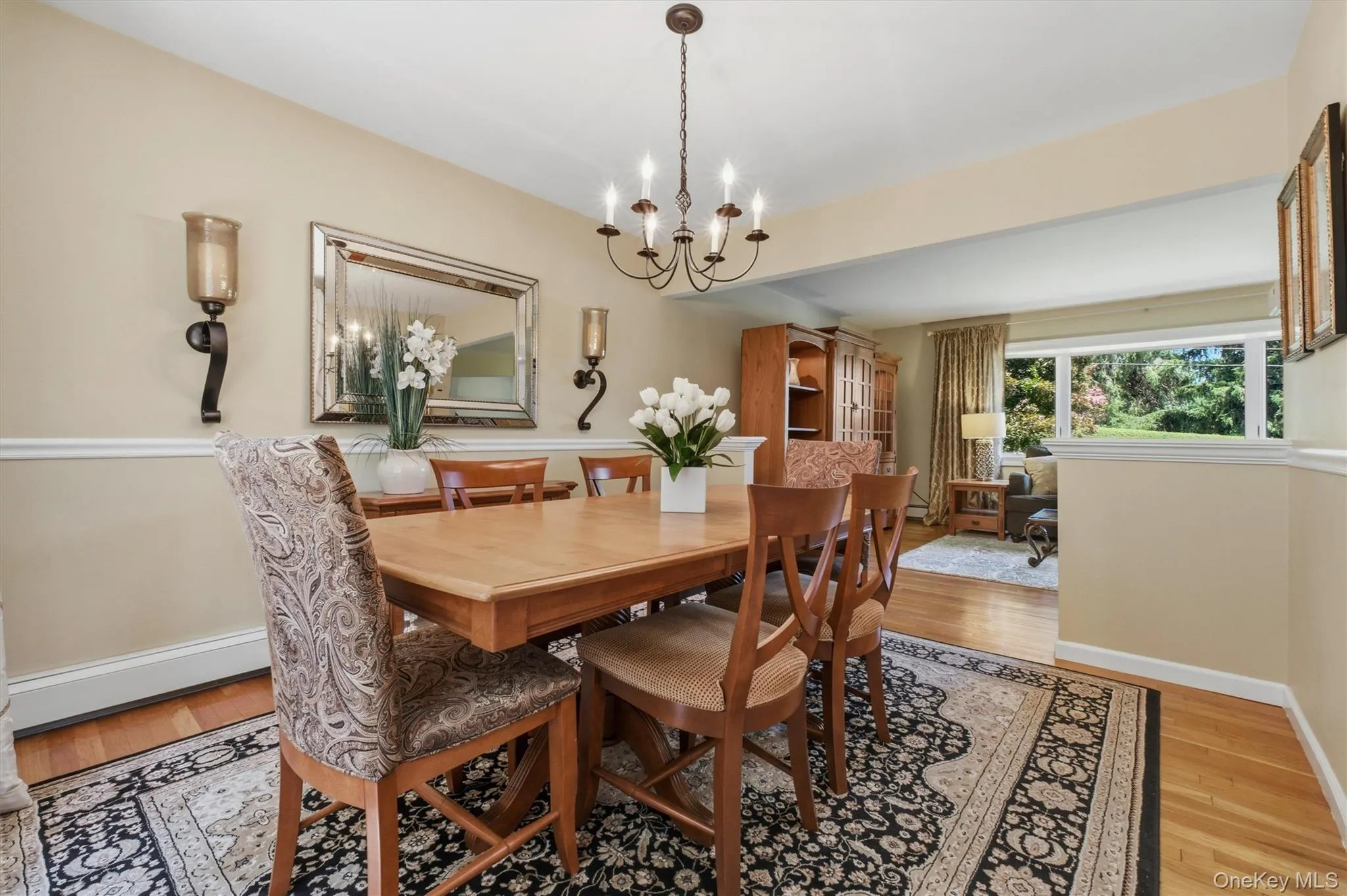 Chair railing, hardwood floors Chair railing, hardwood floors