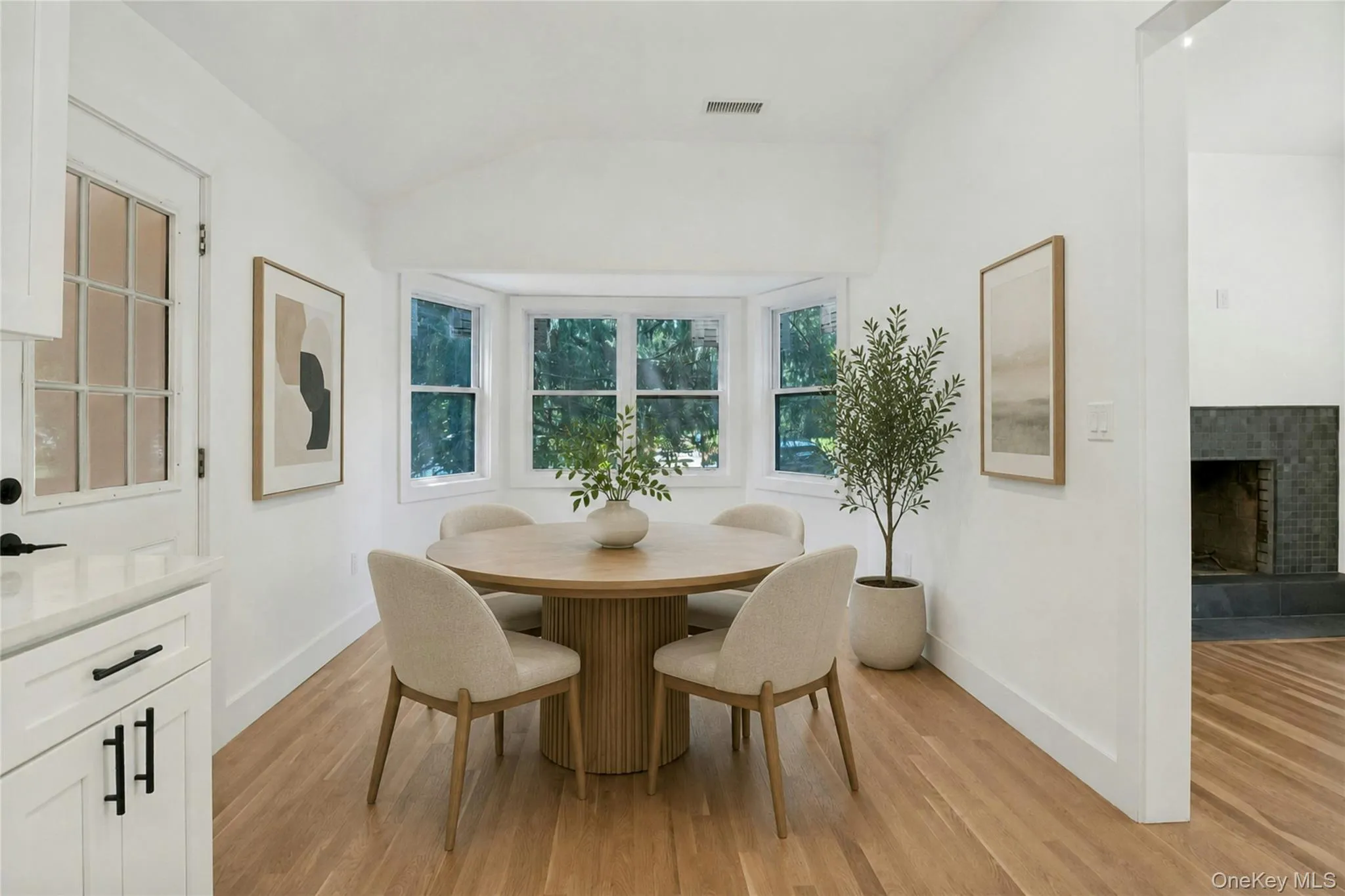 Dining area in kitchen. Virtually staged Dining area in kitchen. Virtually staged