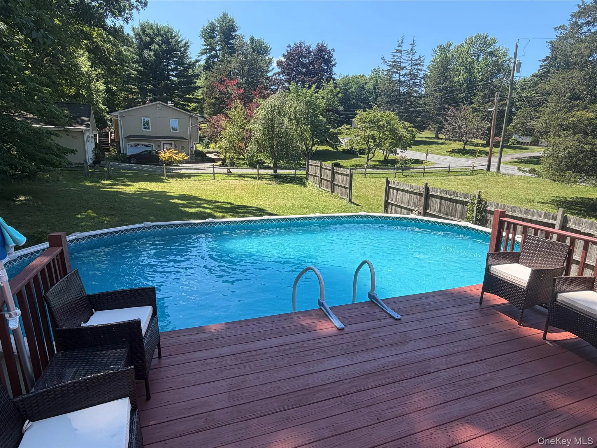 Above ground pool with new pool filter Above ground pool with new pool filter