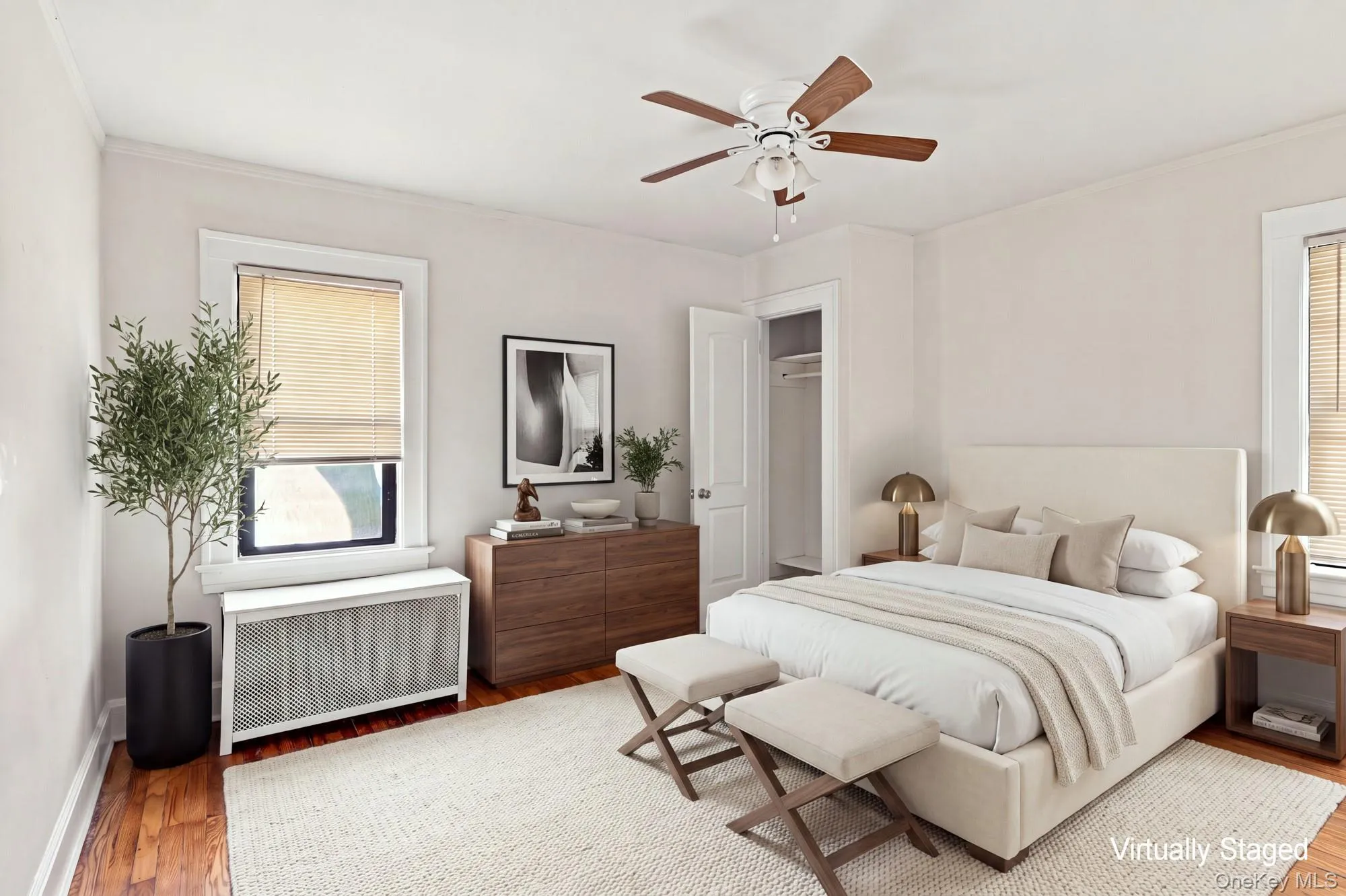 Staged bedroom Staged bedroom